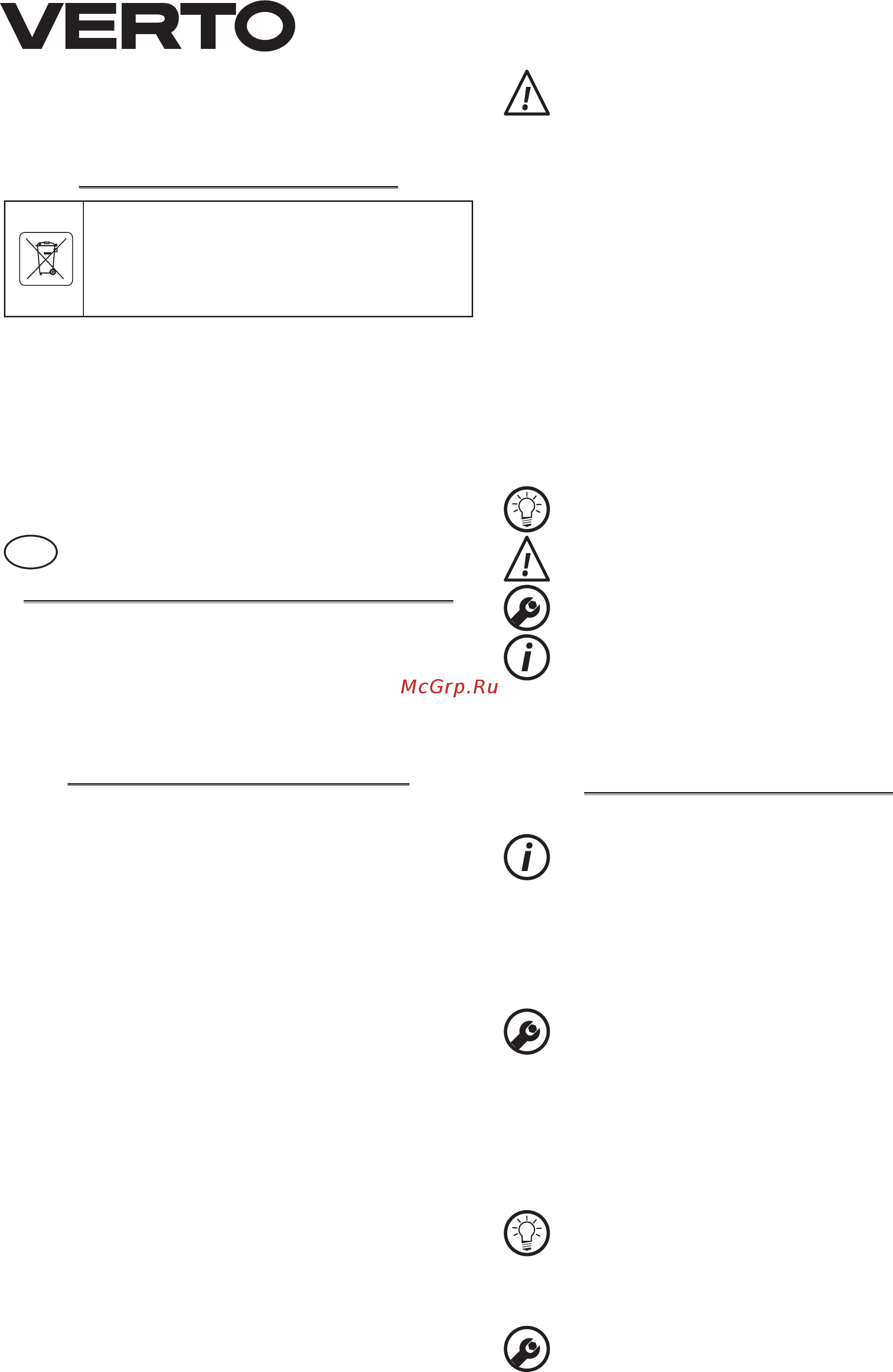 Verto 51G707 [24/48] Detailné bezpečnostné predpisy