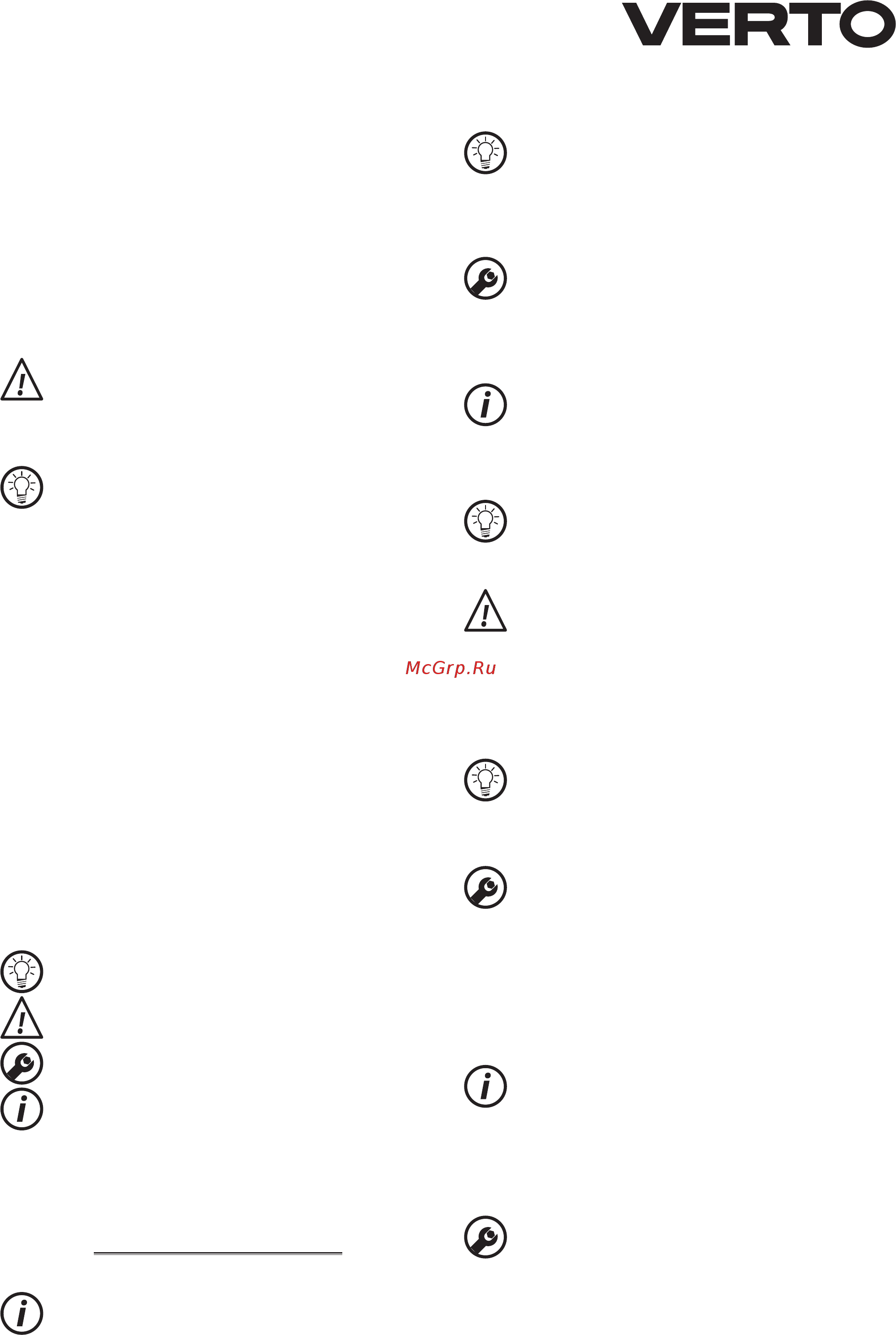 Verto 51G096 [7/104] Przygotowanie do pracy