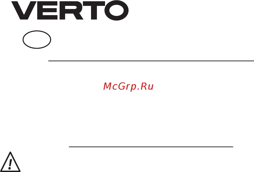 Verto 51G203 [40/88] Detailné bezpečnostné predpisy