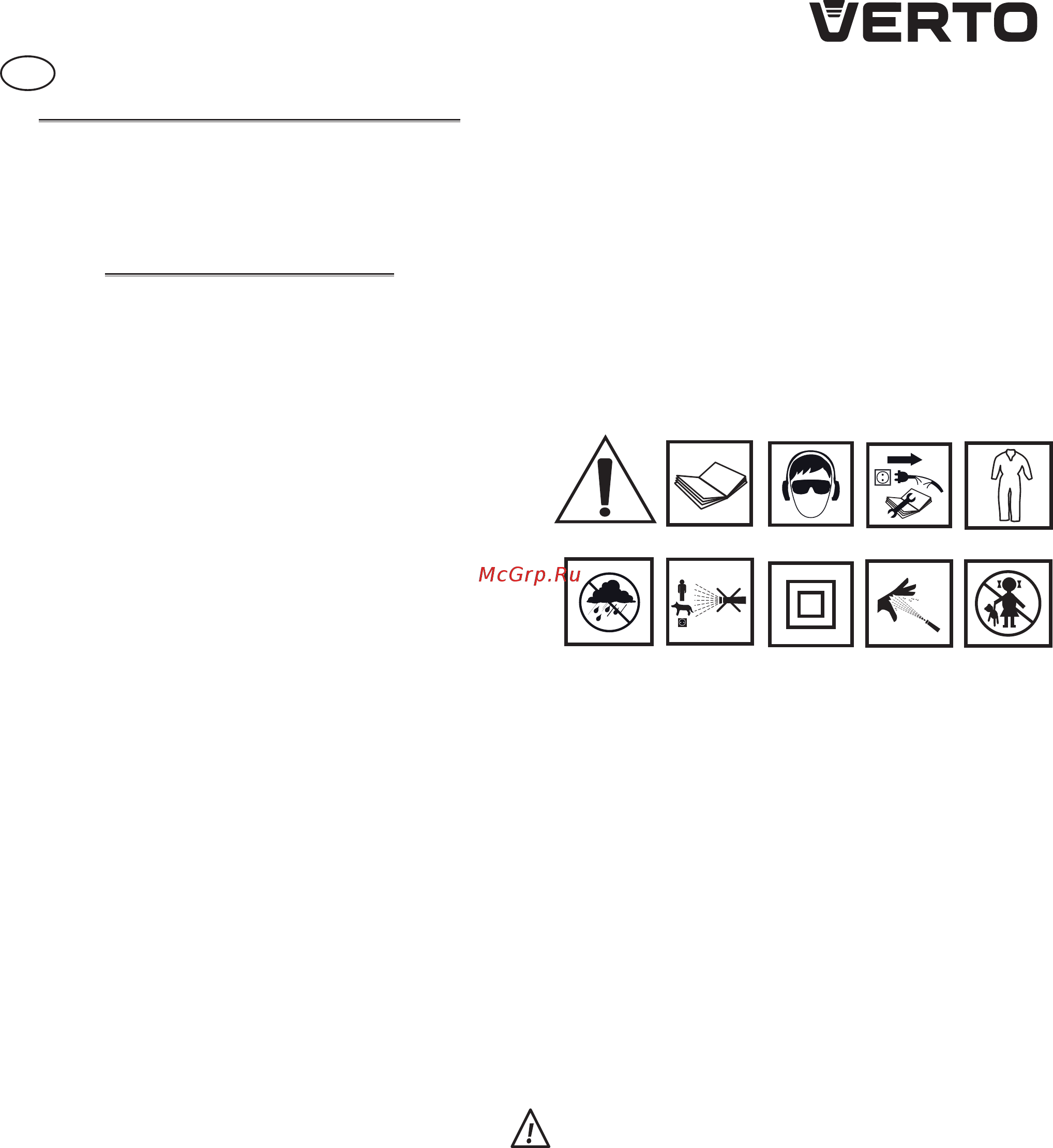 Verto 52G400 [11/92] Detailed safety regulations