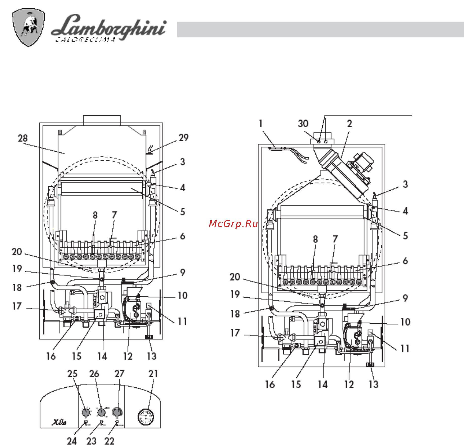 Lamborghini XILO 20 MCS W TOP U / IT Инструкция по эксплуатации онлайн [8/25] 461654