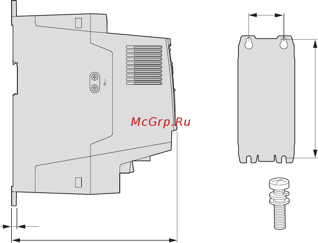 Eaton Powerware DA1-344D1FB-A20N [51/226] Крепление привода
