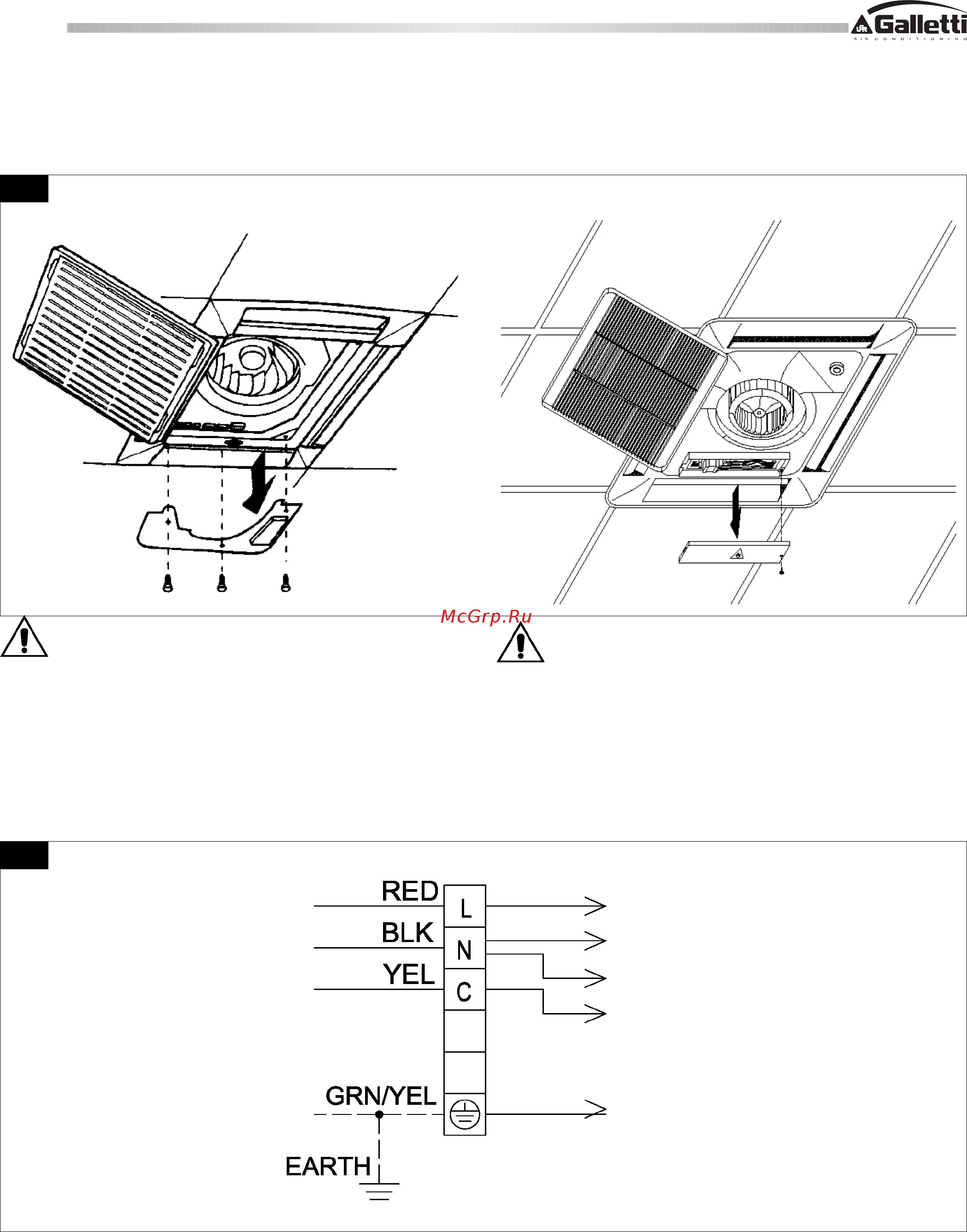 Galletti CSW T 489 [12/16] Collegamenti elettrici
