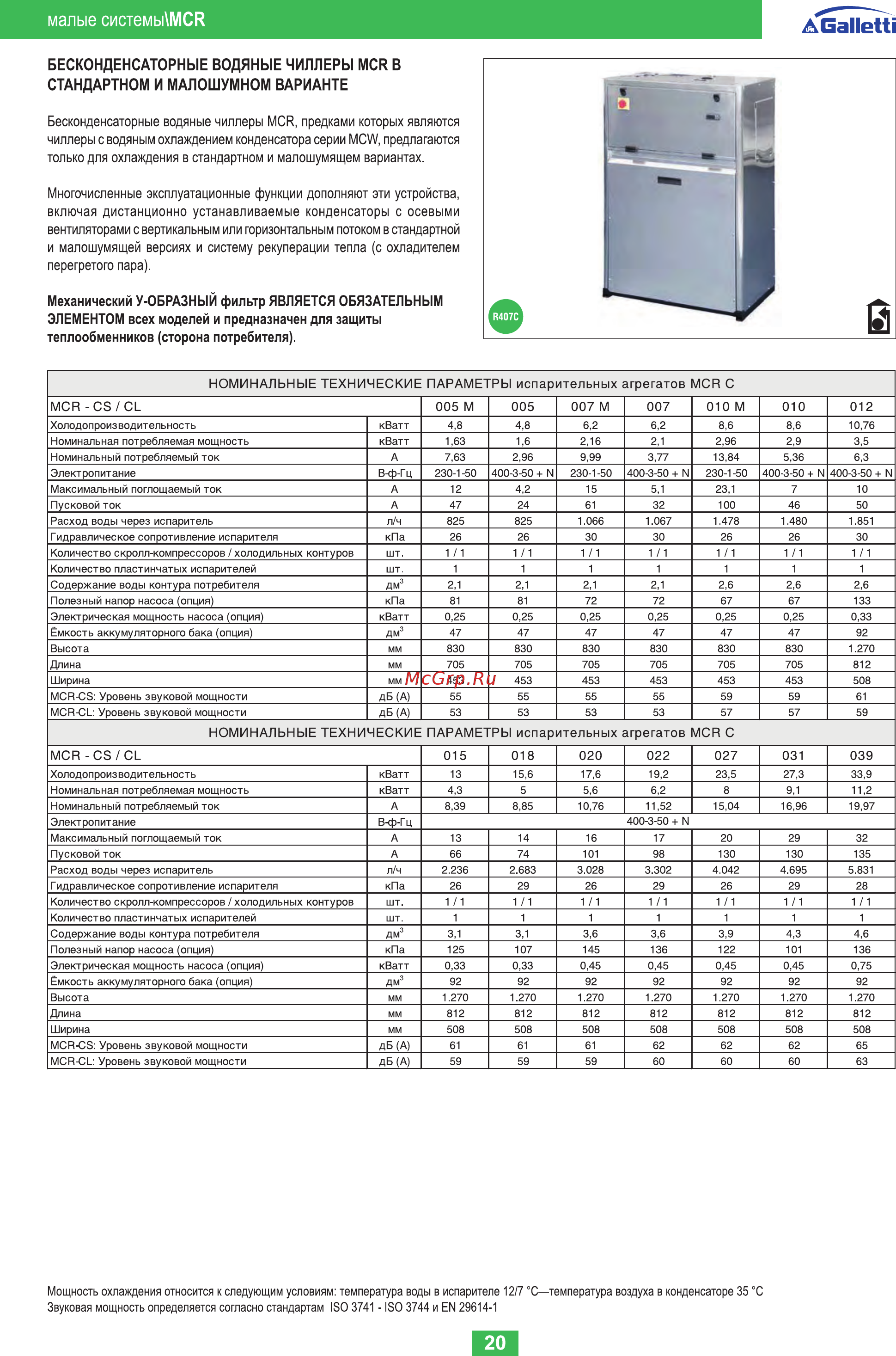 Galletti LCE 104 HL [20/88] Aealletti