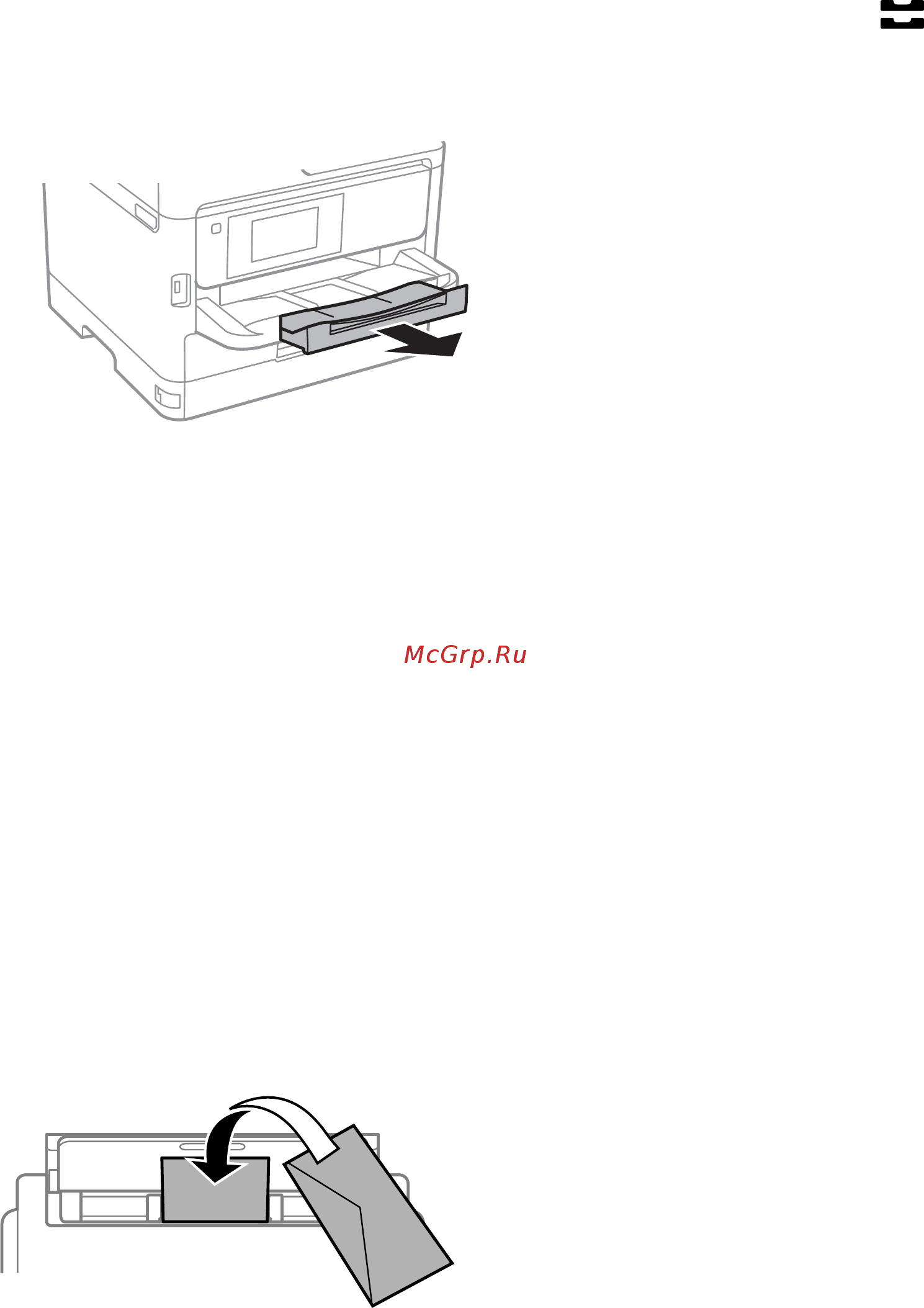 Epson WorkForce Pro WF-M5299DWLV [31/143] Загрузка конвертов и меры предосторожности