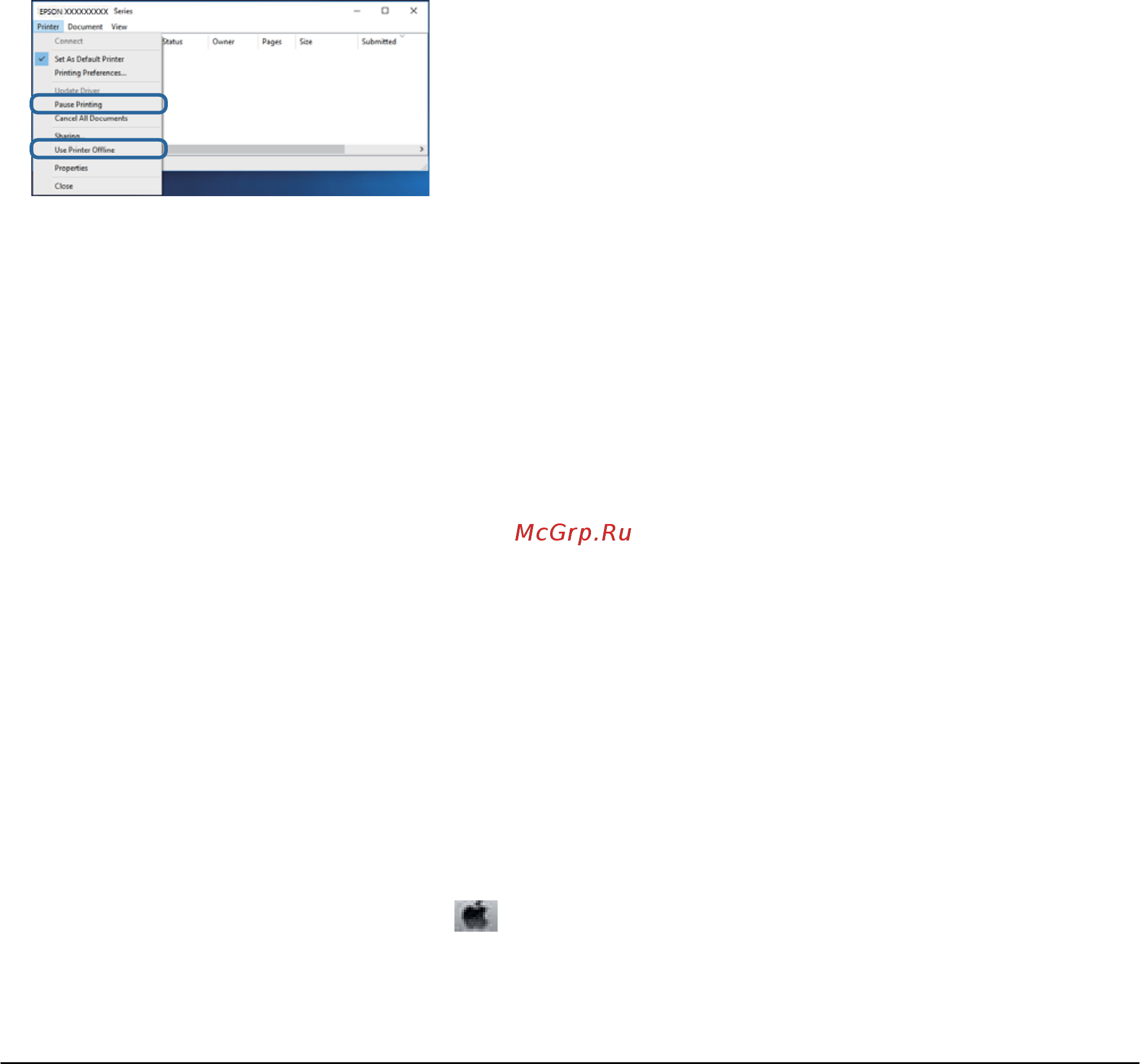 Epson WorkForce WF-7210DTW [134/163] Проверка состояния принтера на компьютере mac os