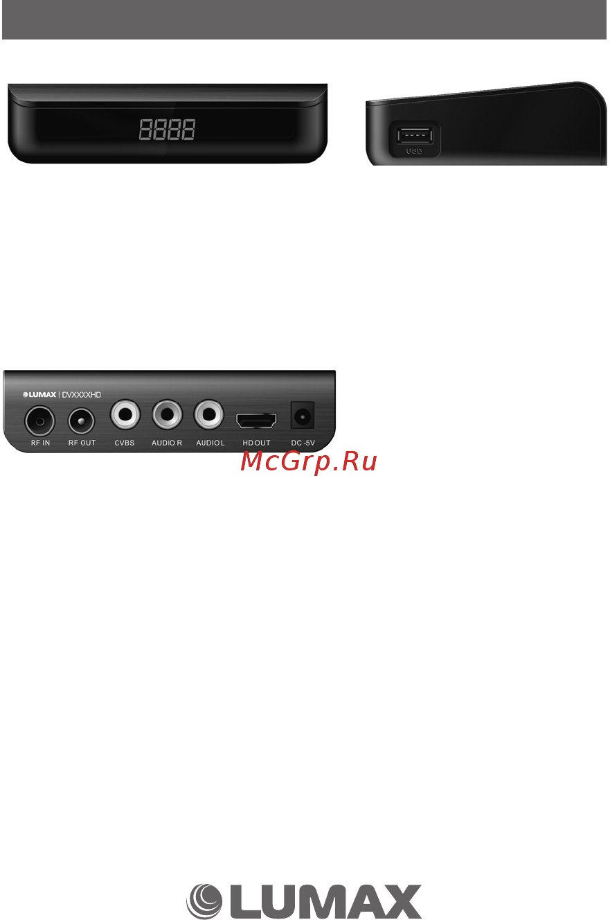 Lumax DV-2114HD [7/40] Передняя и задняя панели