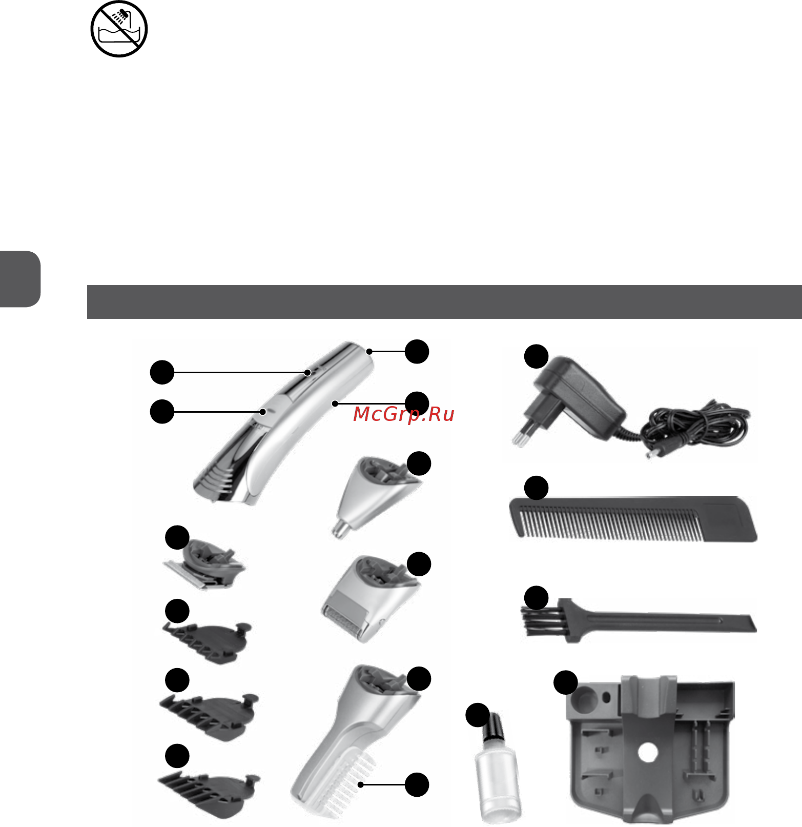 MPM MMW-04 [12/36] Use only the mains adapter provided it generates the low voltage required for