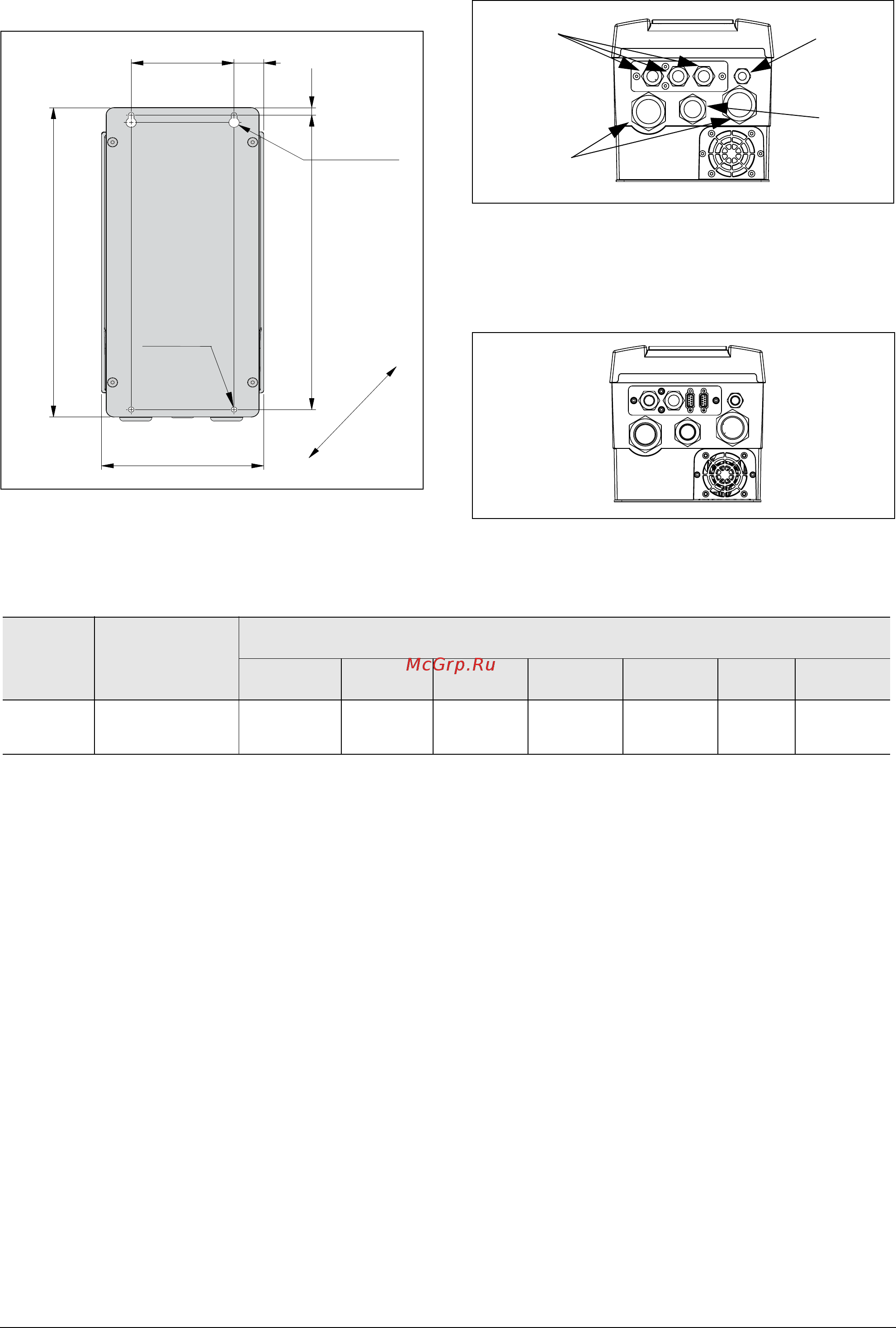 Emotron FLD48-046-54 [16/68] Mounting schemes