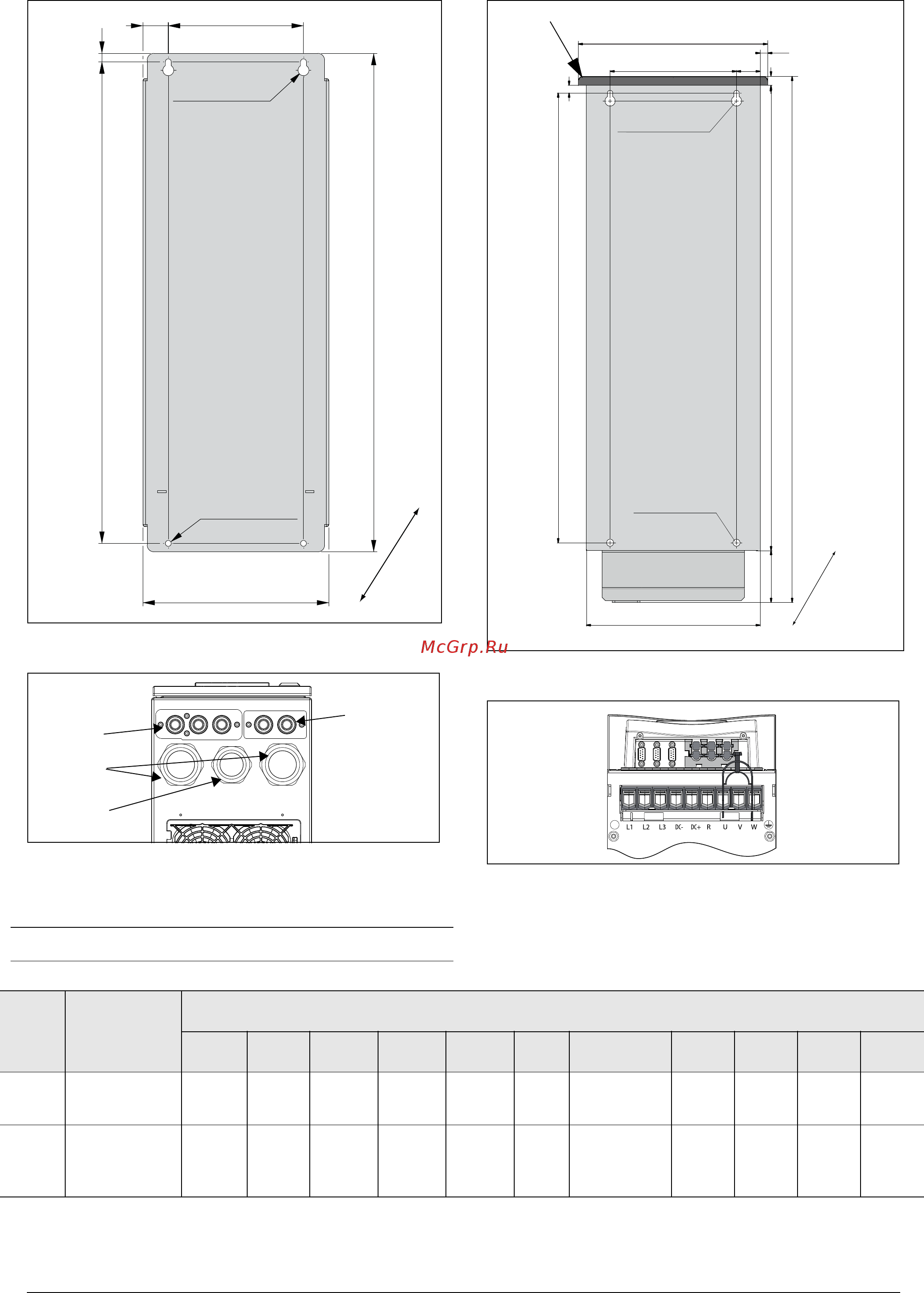 Emotron FLD48-171-20 [18/68] Fig 11 emotron fld model 48 52 061 and 074 frame size d