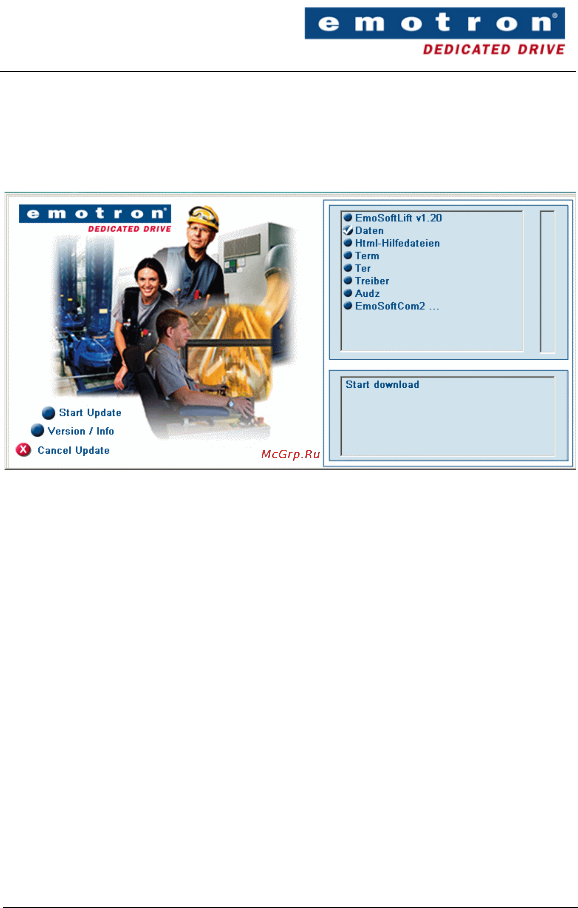 Emotron CDU/CDX 48-026 [30/82] Online update