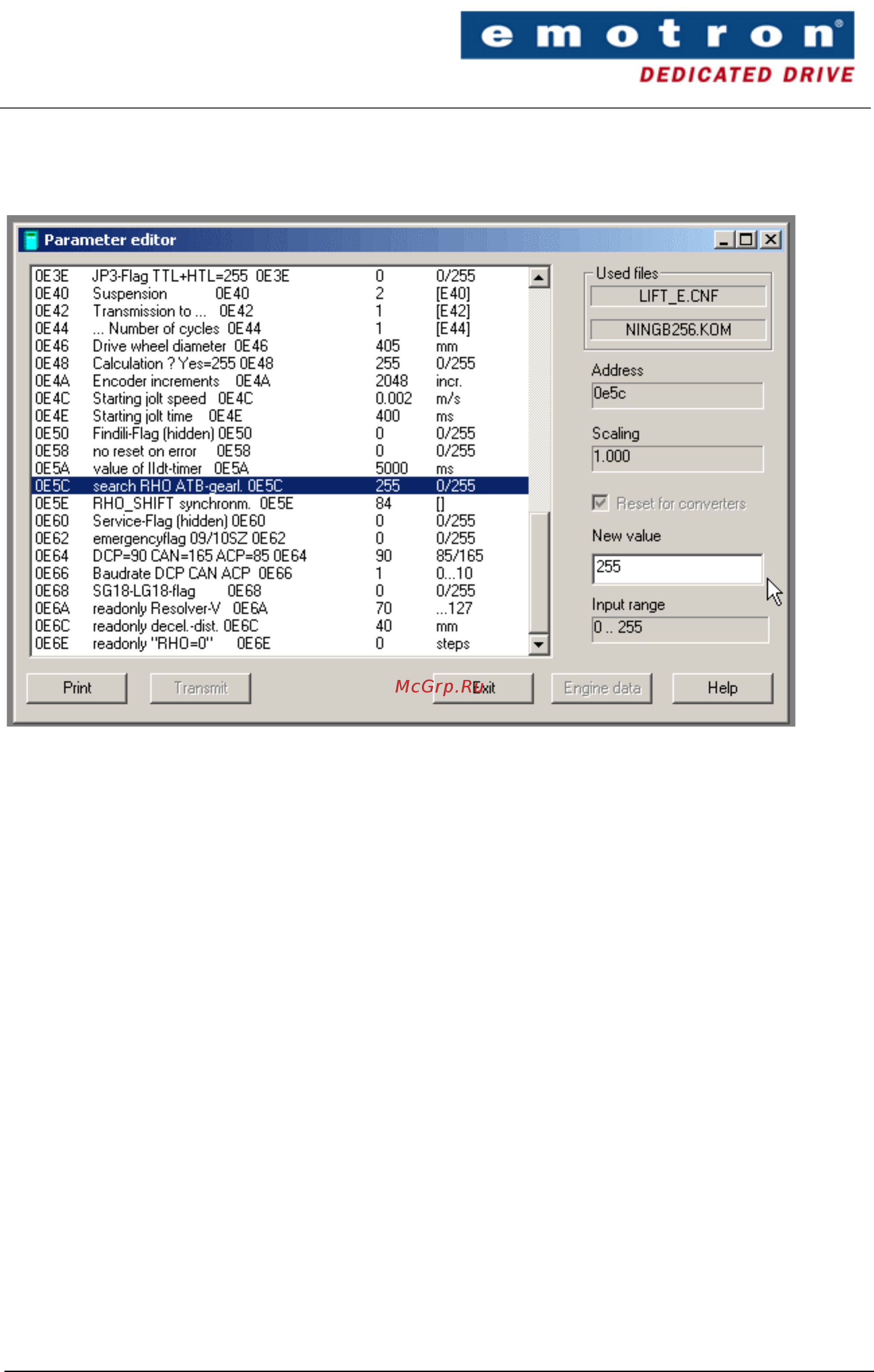 Emotron CDU/CDX 48-008 [31/82] Changing data in the dsv
