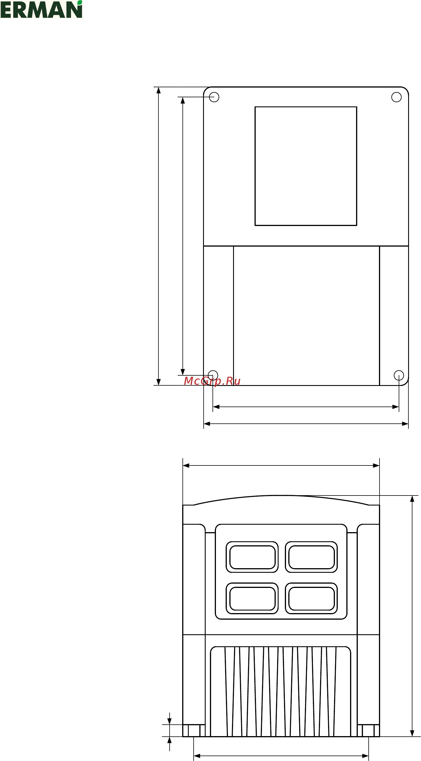 Erman ER-G-220-01-1,00 [23/24] Габаритные и установ