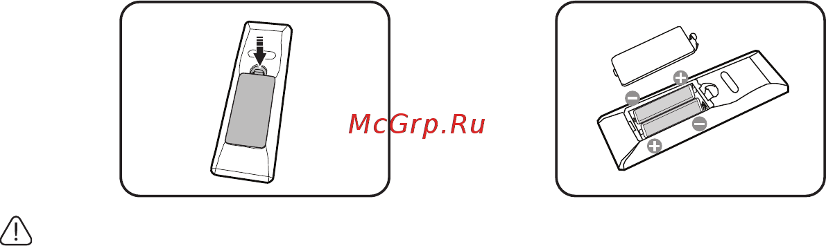 Benq MW535 [15/73] Замена батареи пульта ду