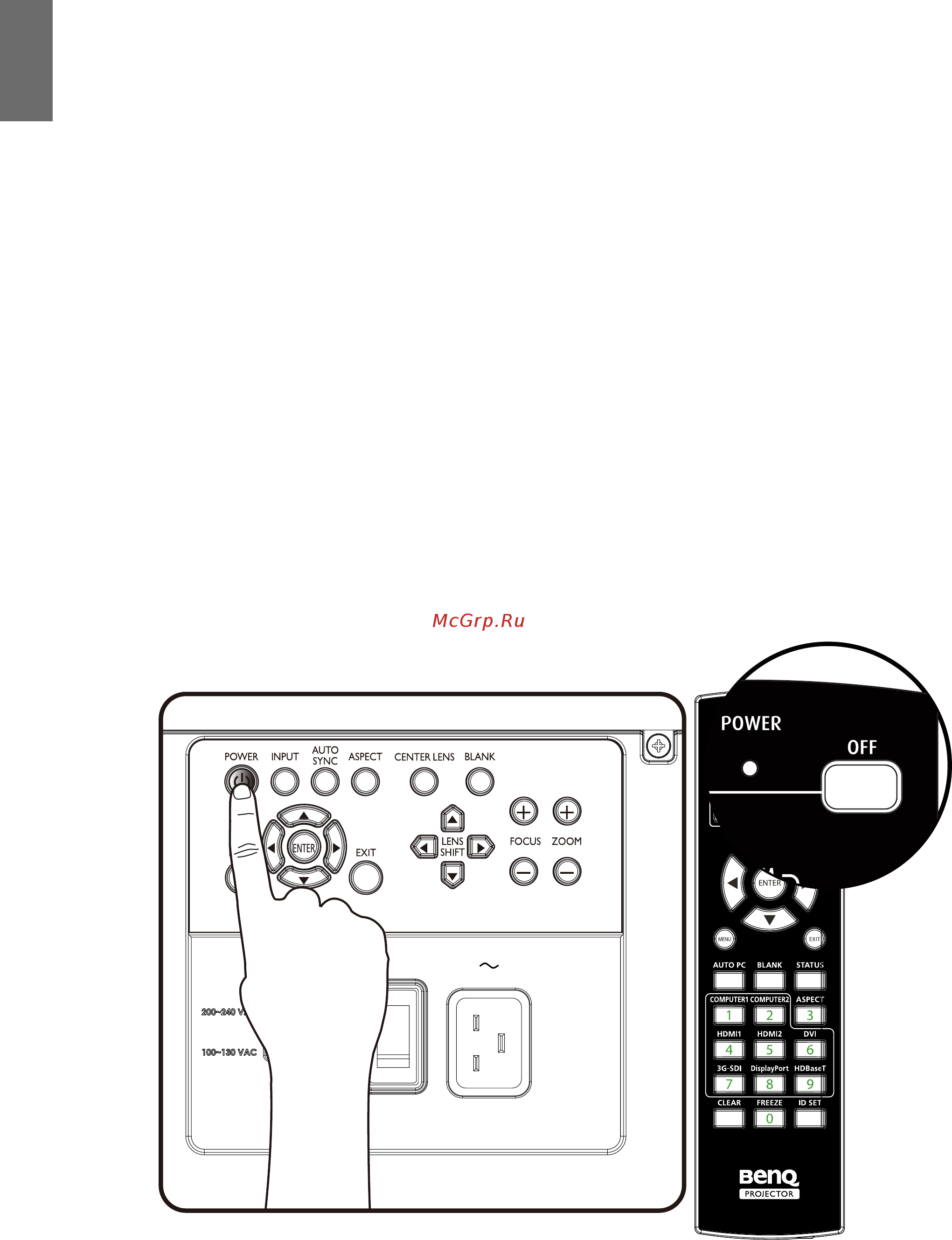 Benq LU9915 [34/101] Включение и выключение проектора