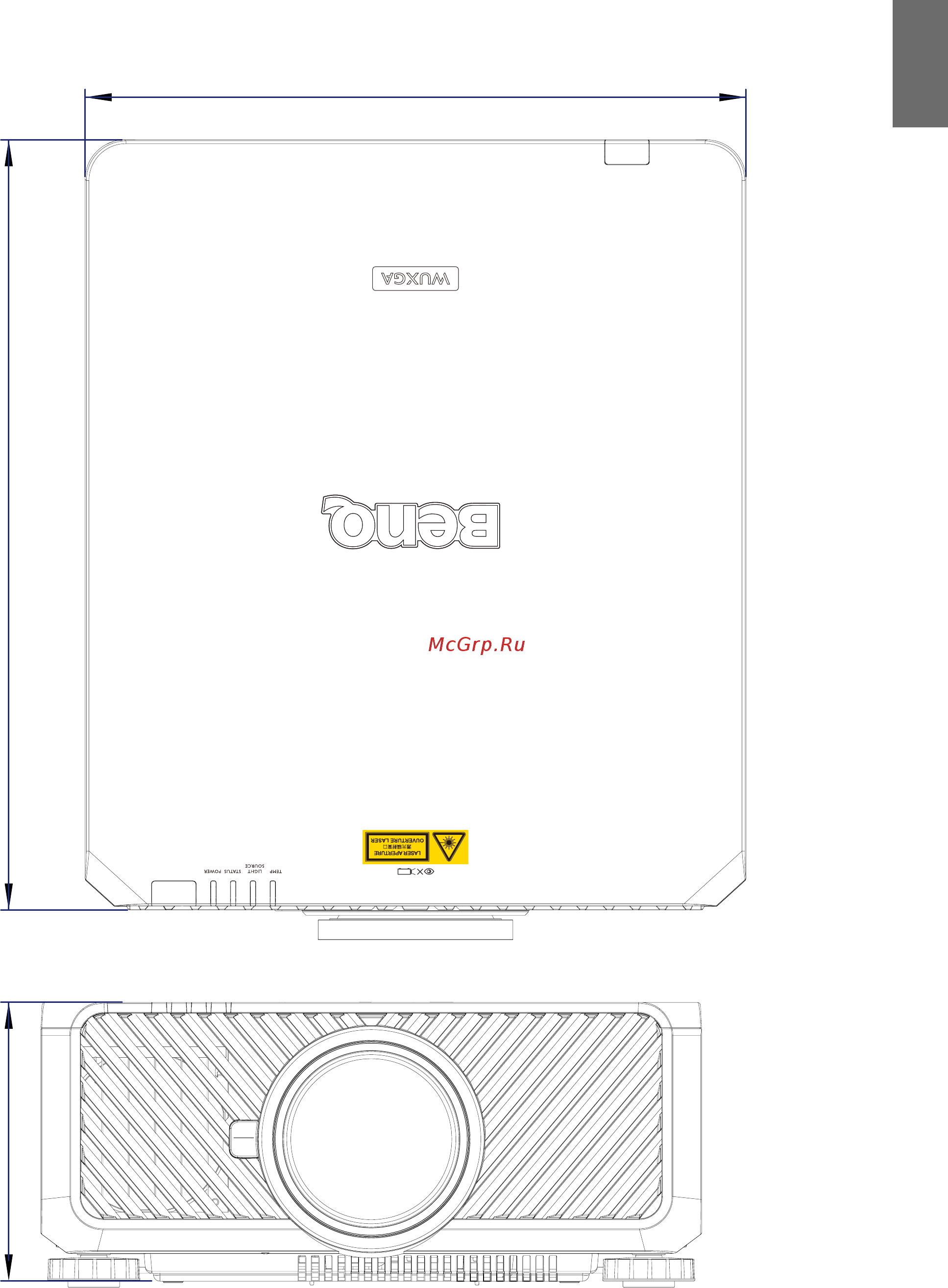 Benq LU9915 [71/101] Размеры