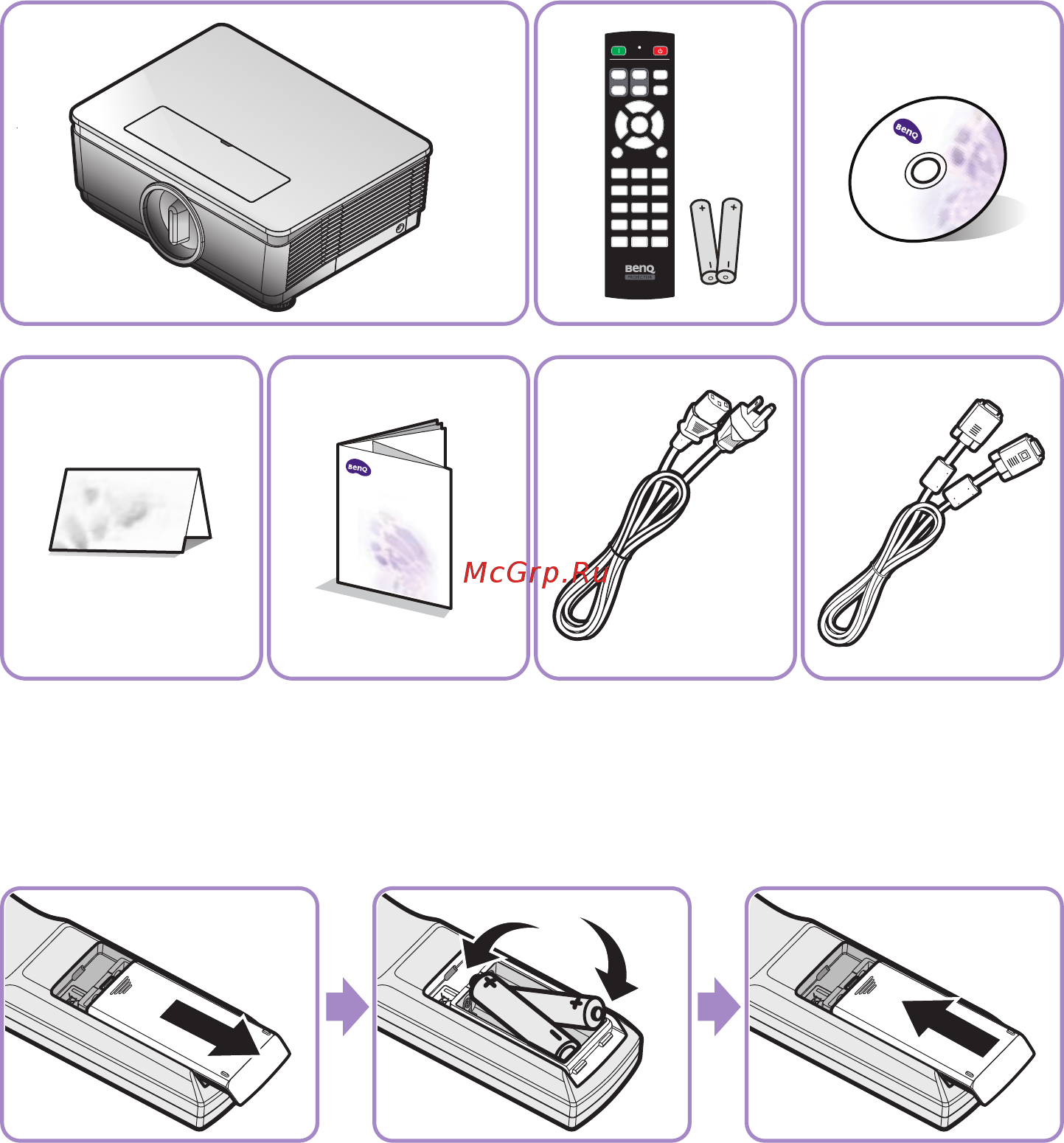 Benq PU9220+ Руководство по быстрому запуску онлайн [3/24] 464721