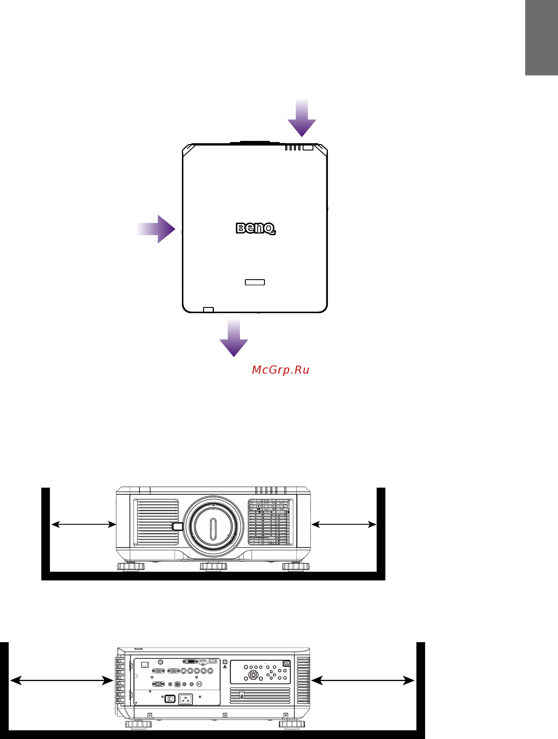 Benq LU9715 [13/17] Ventilation