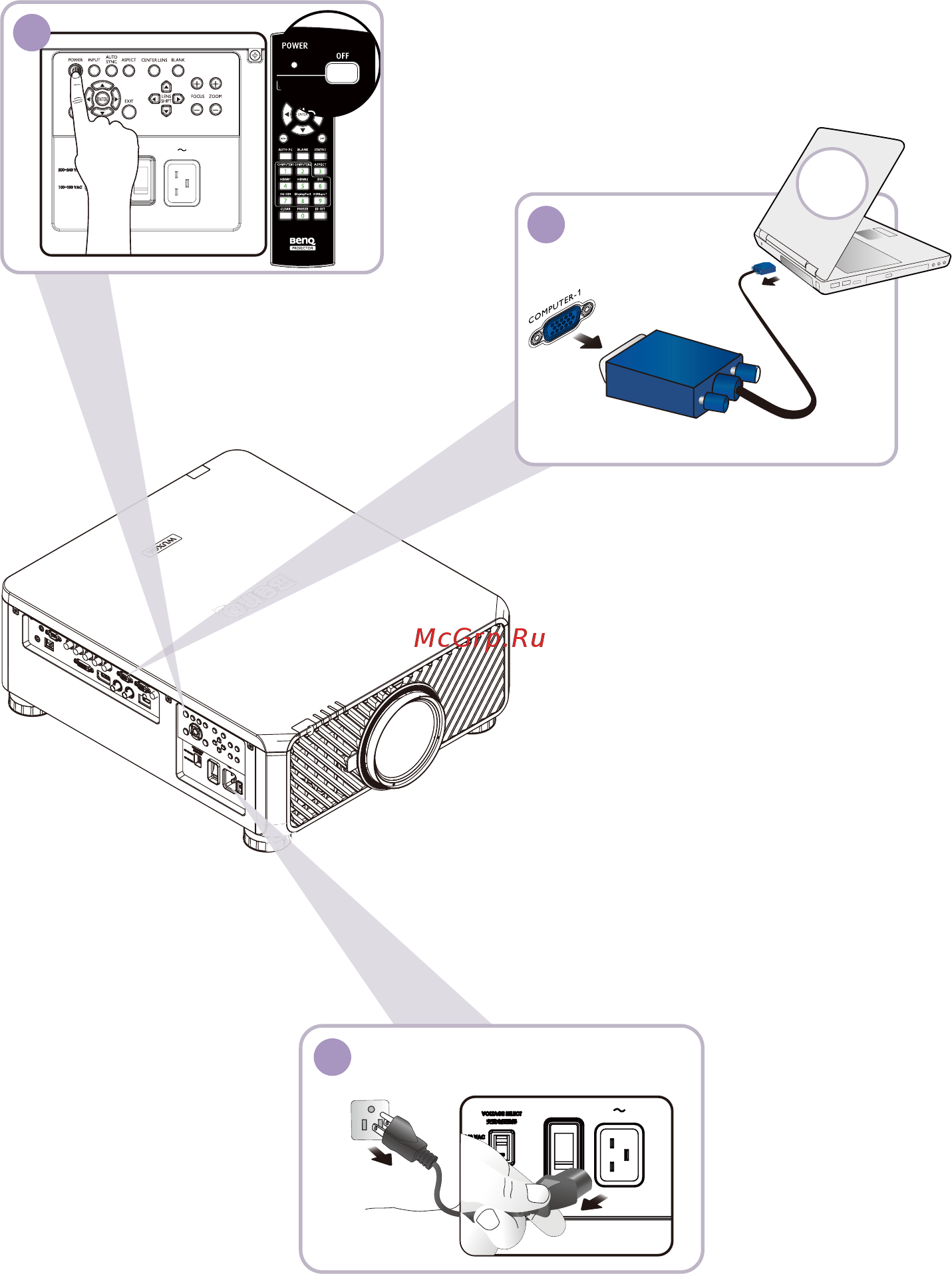 Benq LU9715 Руководство по быстрому запуску онлайн [12/26] 464722