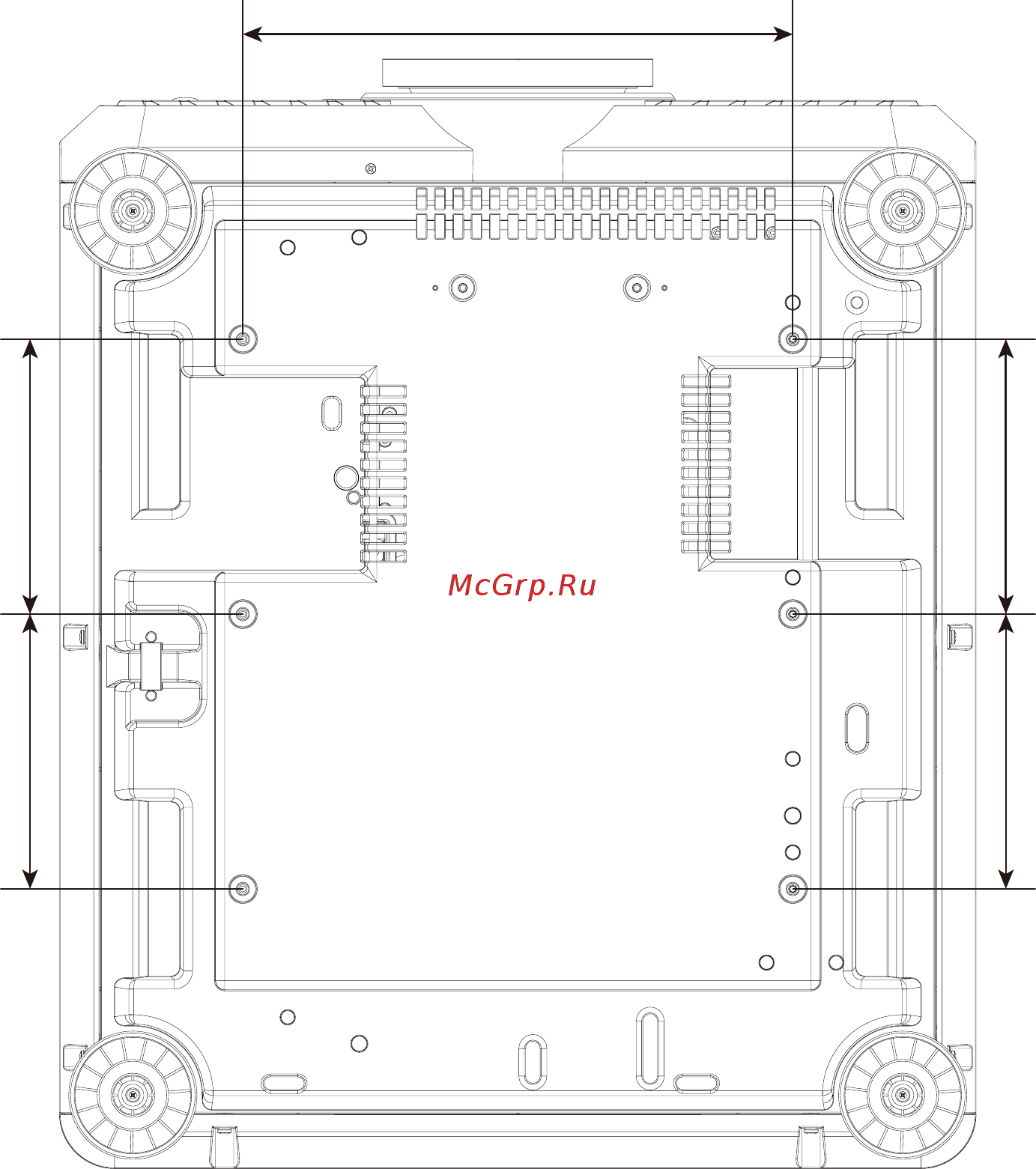 Benq LU9715 [8/26] Ceiling mount installation