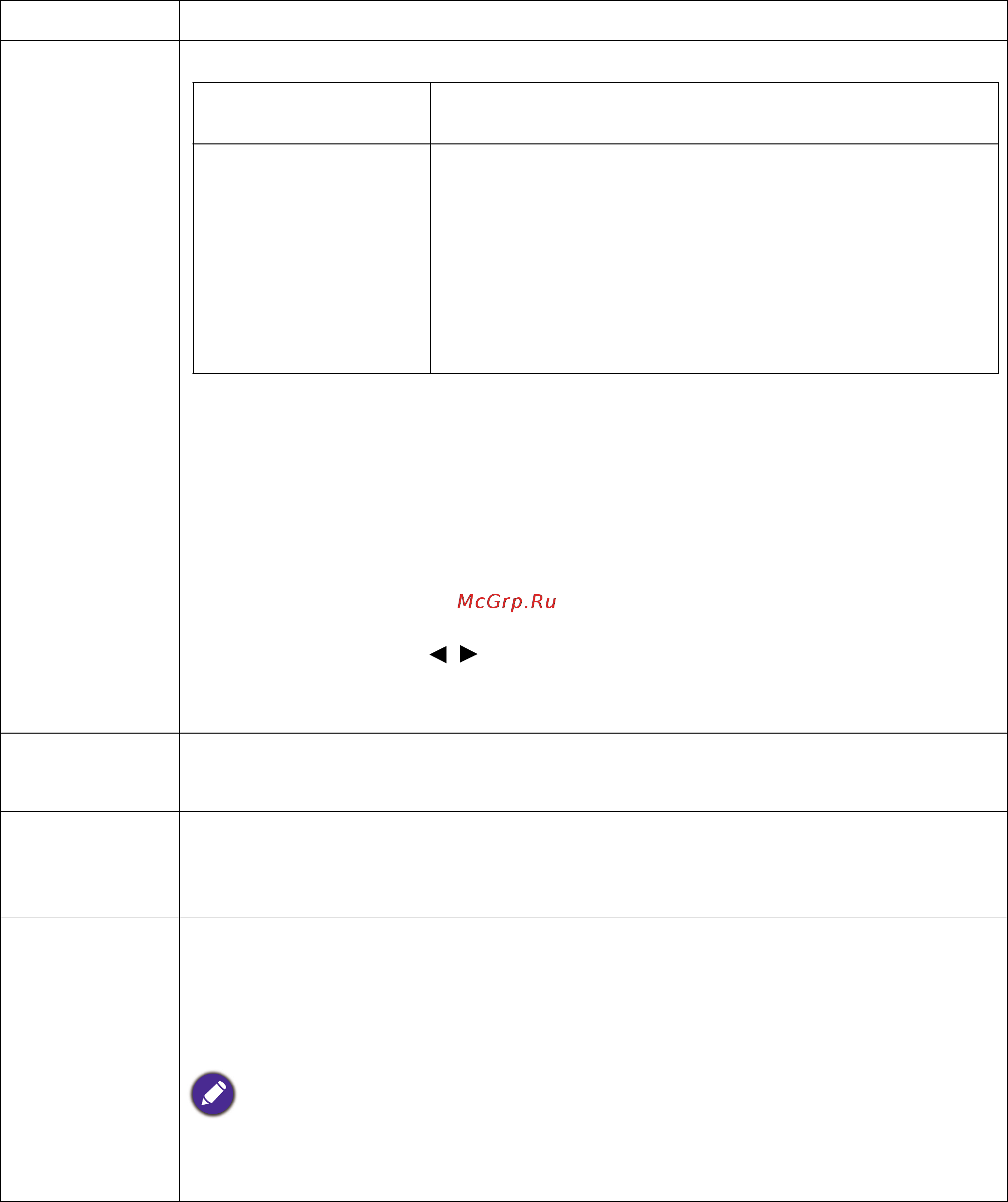 Benq LU951 [40/56] Система
