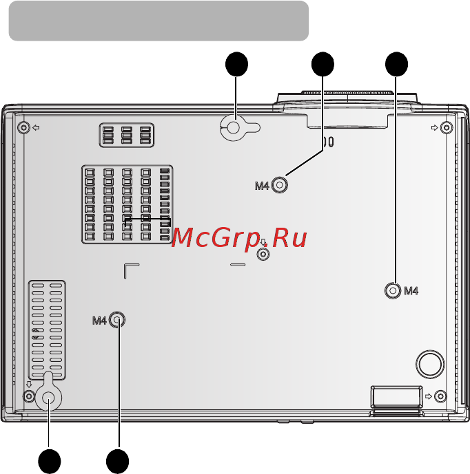 Benq SX751 [10/81] Нижняя сторона