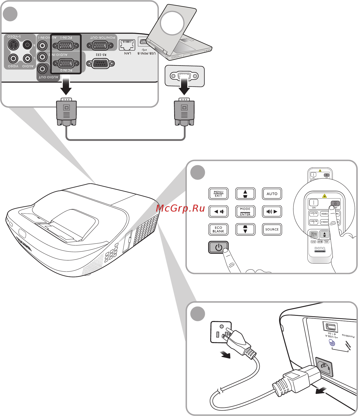 Benq MW864UST Руководство по быстрому запуску онлайн [10/30] 464742