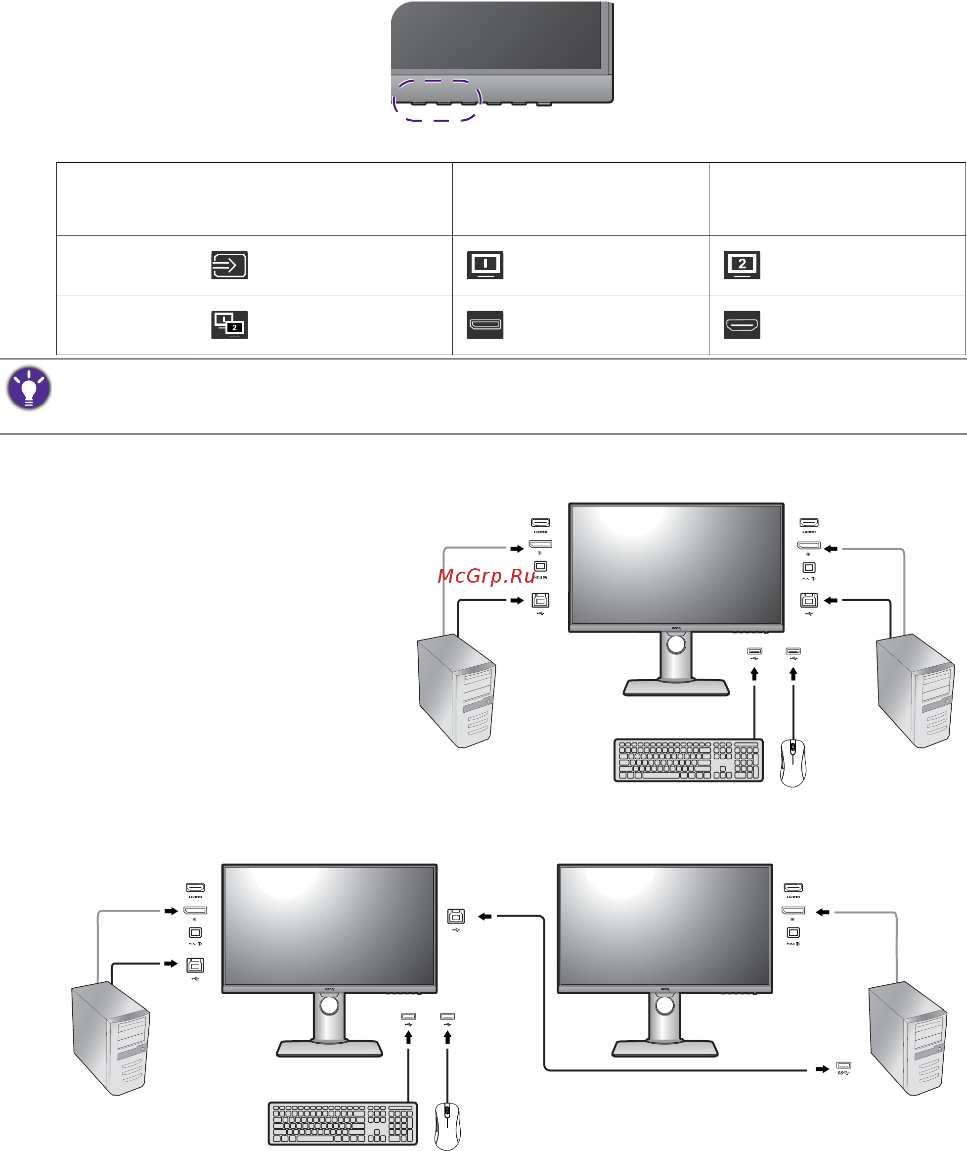 Benq PD2700U [33/62] Клавишные комбинации для быстрого переключения