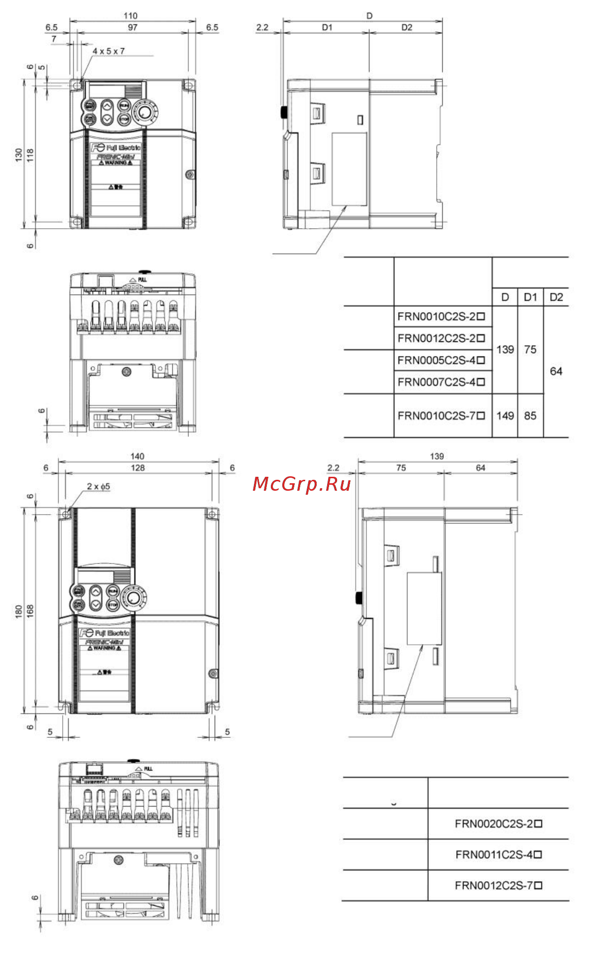 Fuji Electric FRN0001C2S-7E Инструкция по эксплуатации онлайн [202/218] 464798