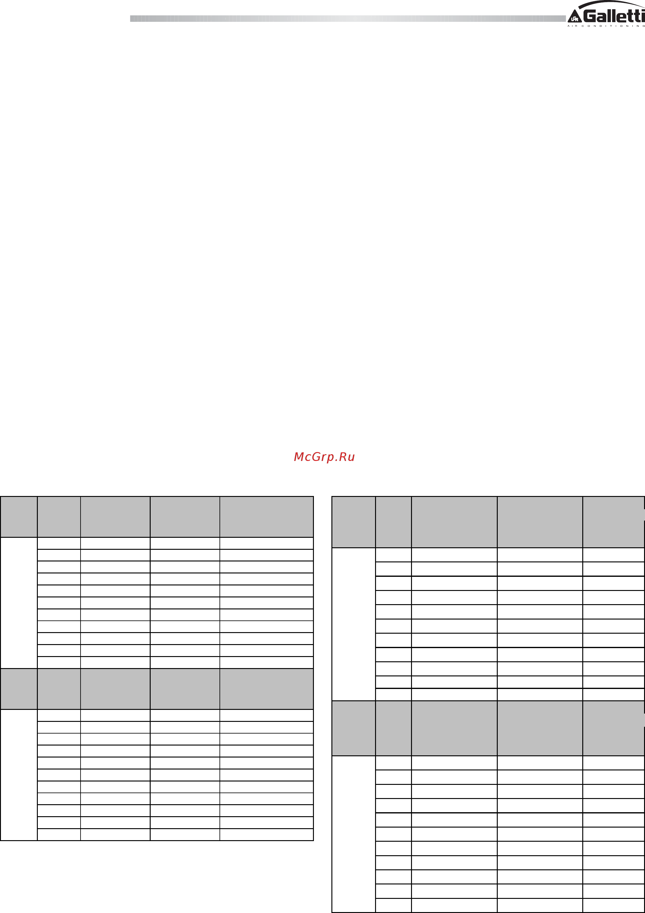 Galletti MCW-HS/HL 012 [26/32] Mcw mcr