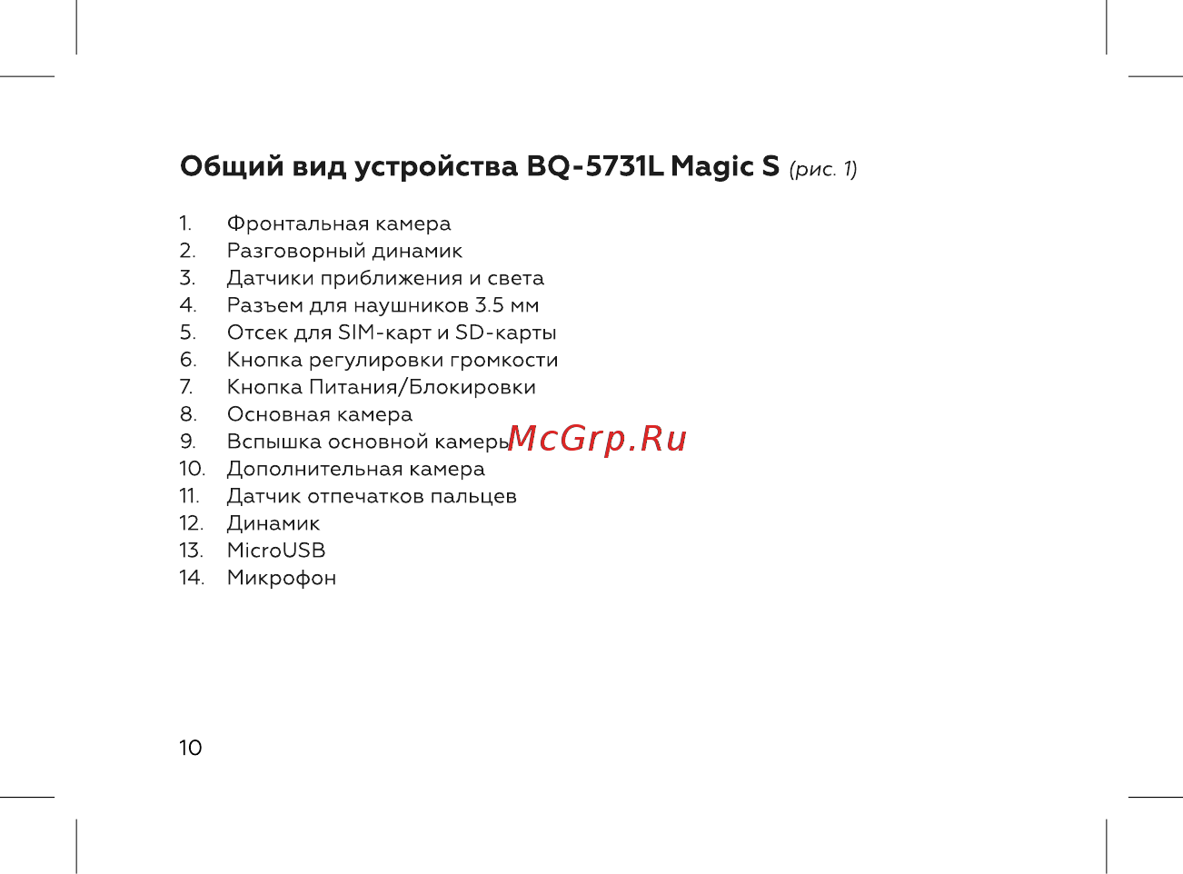 BQ BQ-5731L Magic S [12/72] Общий вид устройства bq 5731l magic s