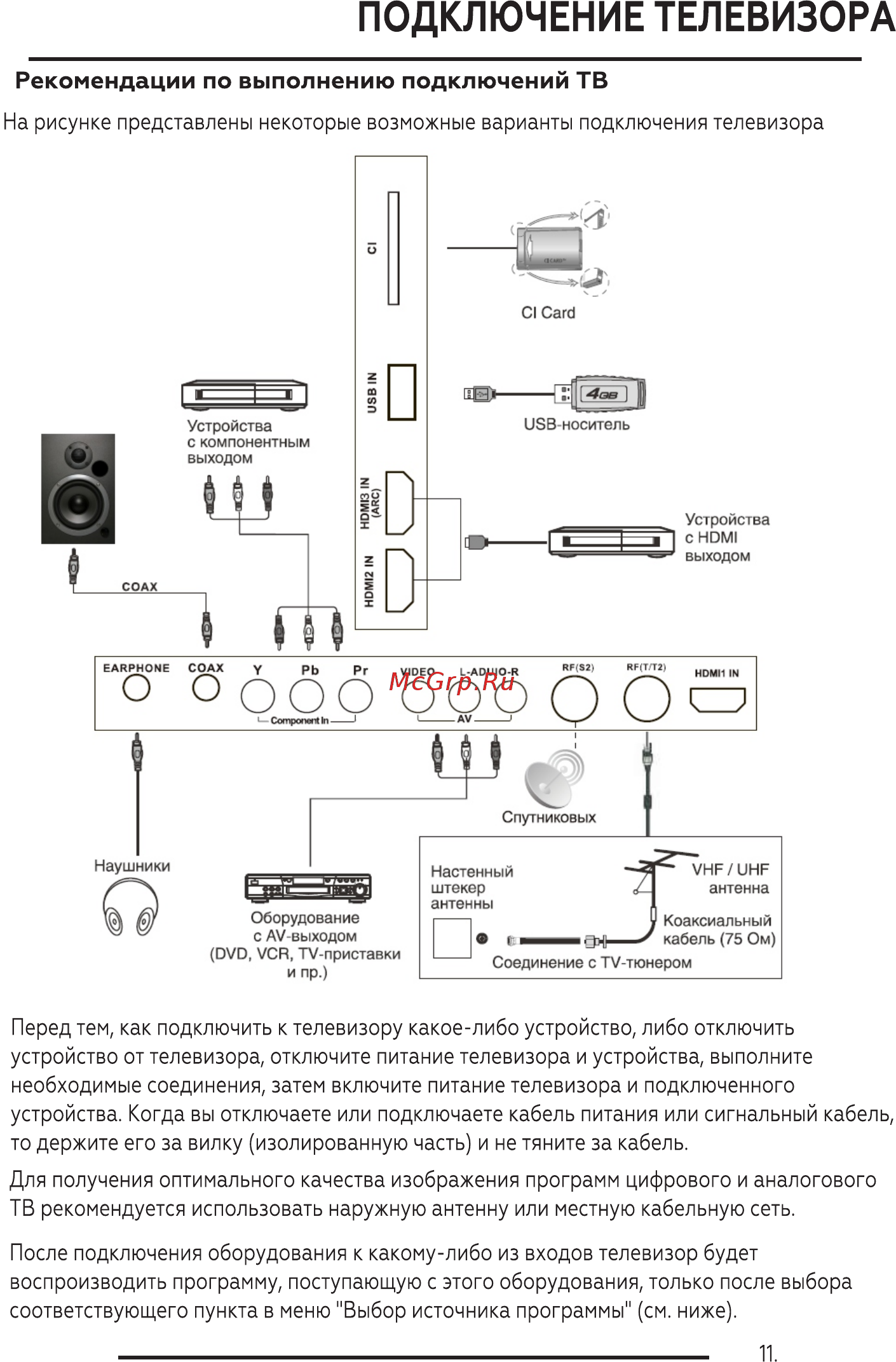 BQ 5001B [13/40] Подключение телевизора