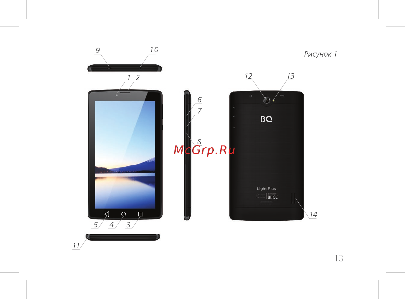 BQ BQ-7038G Light Plus Инструкция по эксплуатации онлайн [15/44] 466551