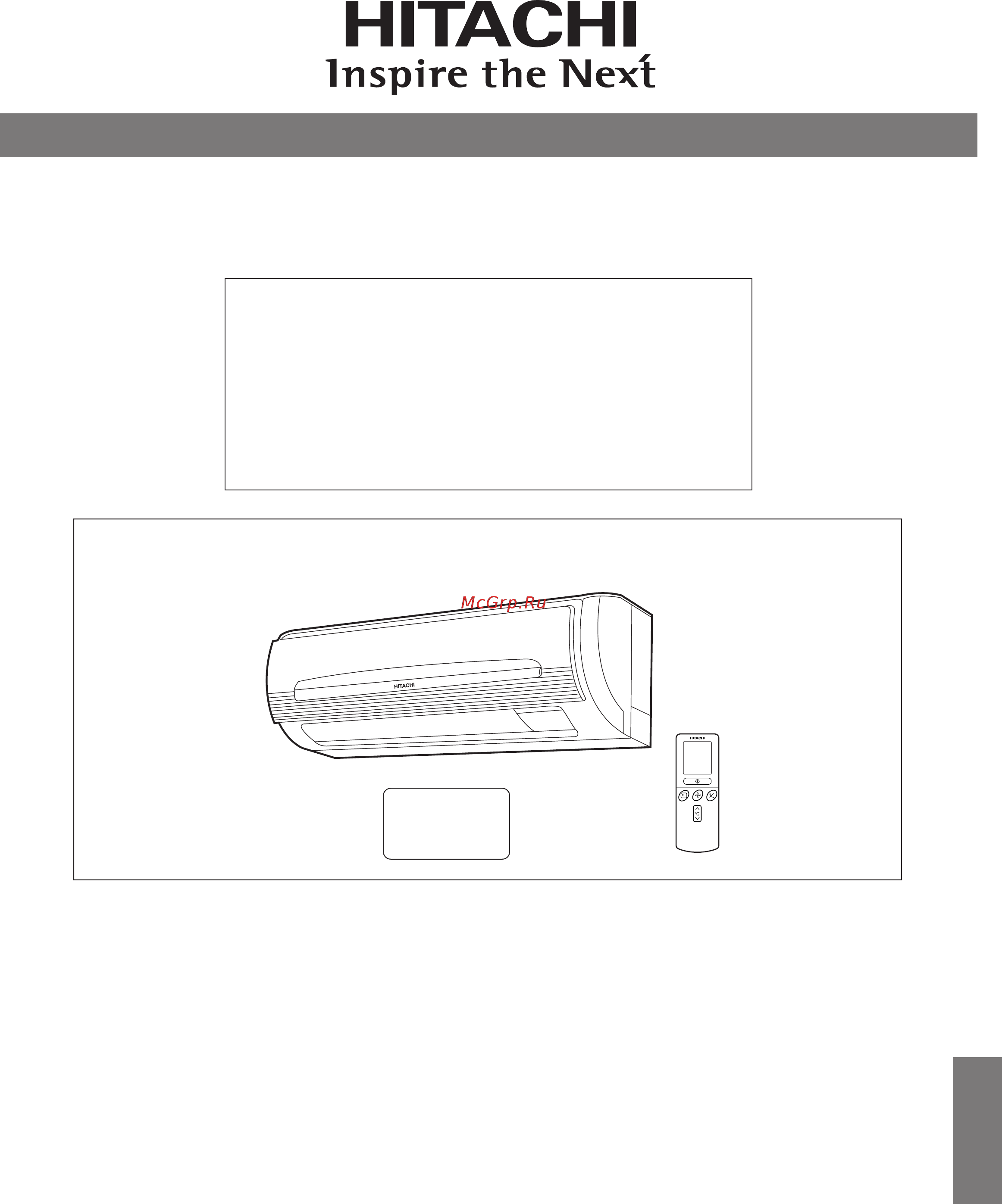 Hitachi RAK-35NH5 Инструкция по эксплуатации онлайн