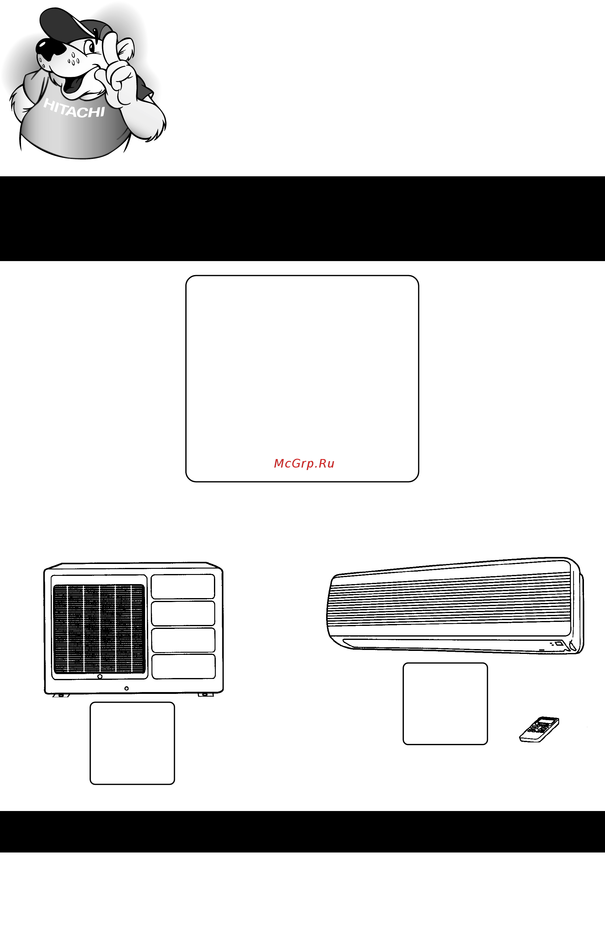 Hitachi RAS-09CН1 / RAS-09CНV1 Инструкция по эксплуатации онлайн