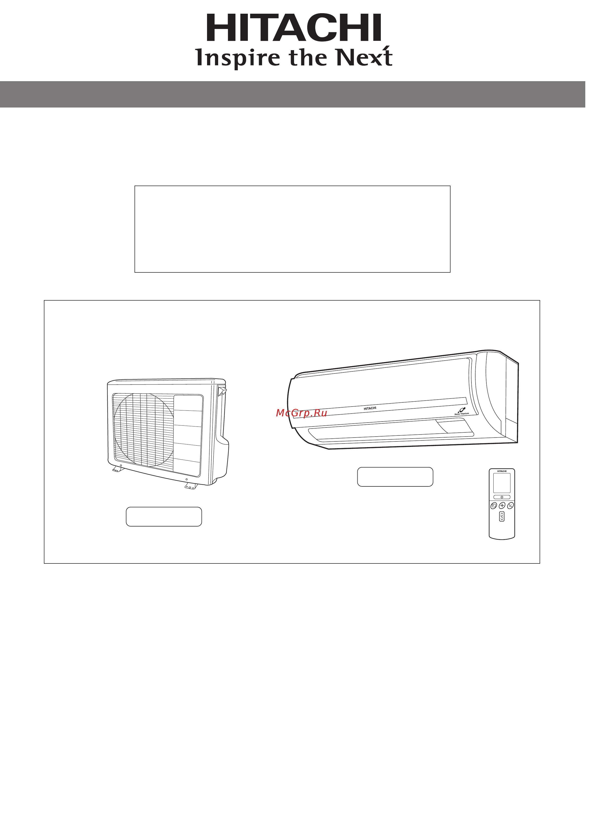 Hitachi RAS-18EH1 / RAC-18EH1 Инструкция по эксплуатации онлайн