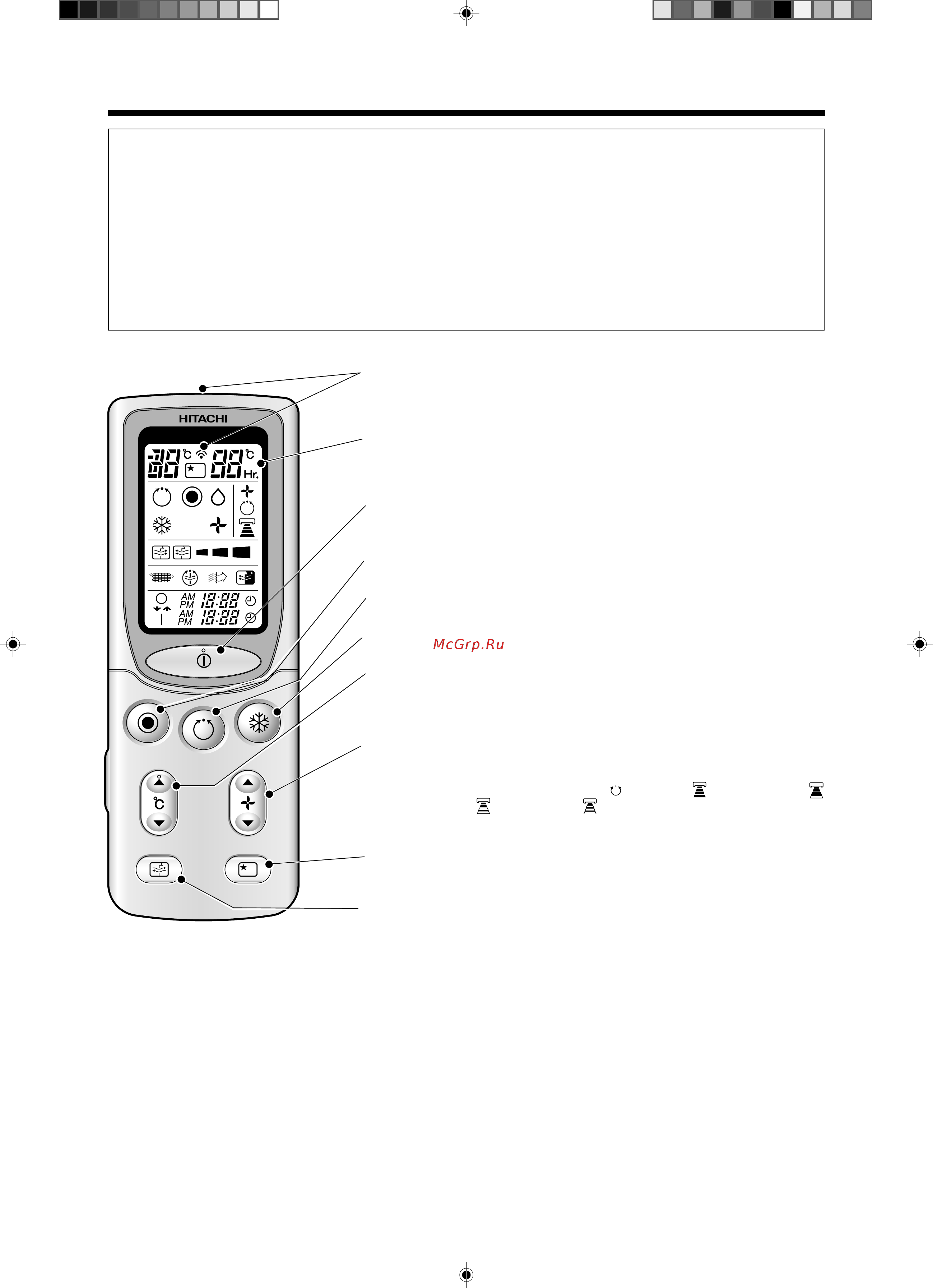 Hitachi RAS-10JH1 / RAC-10JH1 [8/40] Haиmehobahиe и фуhkции otдeльhыx узлob