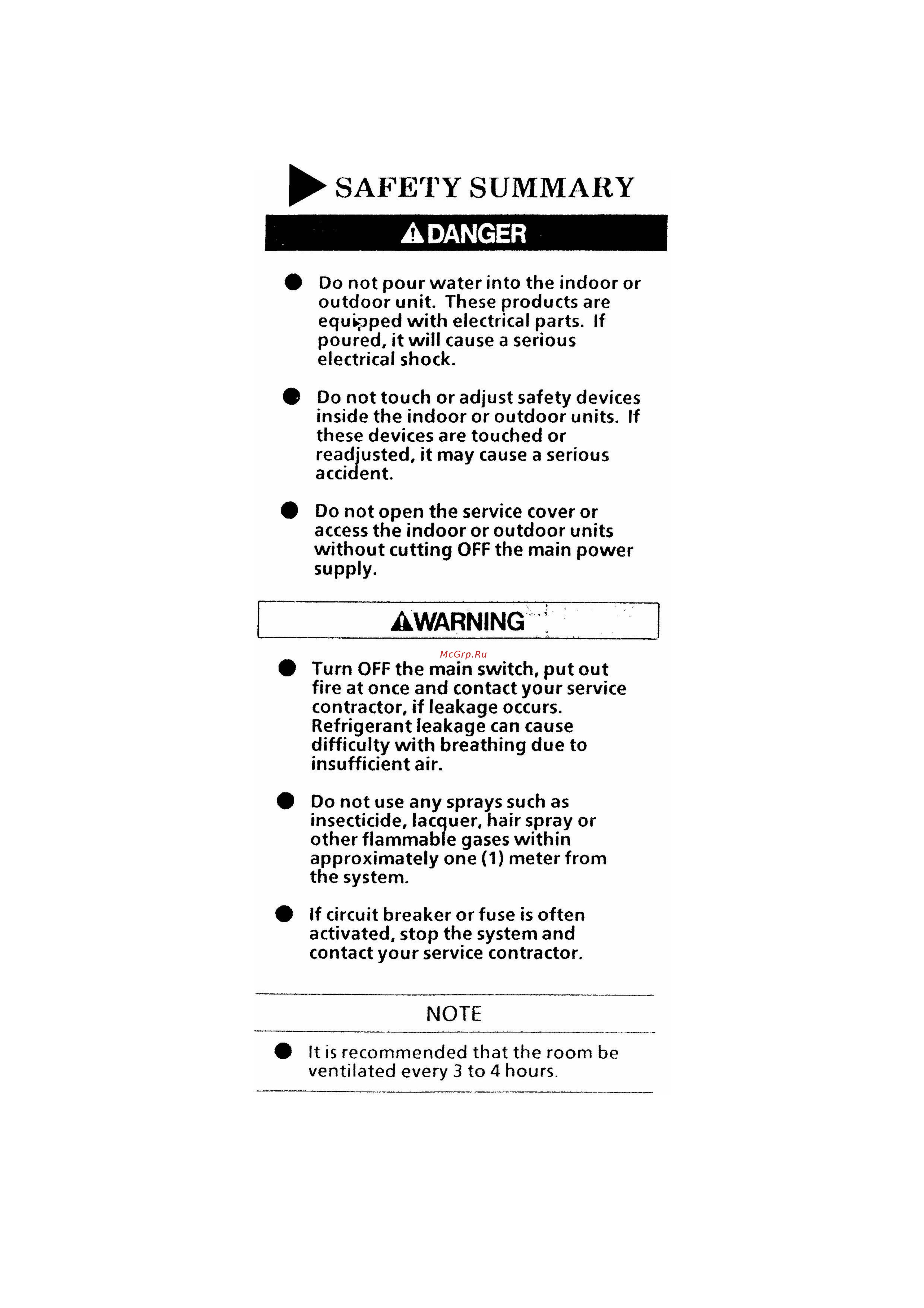 Hitachi RPI-72AQ1 [2/19] Safety summary