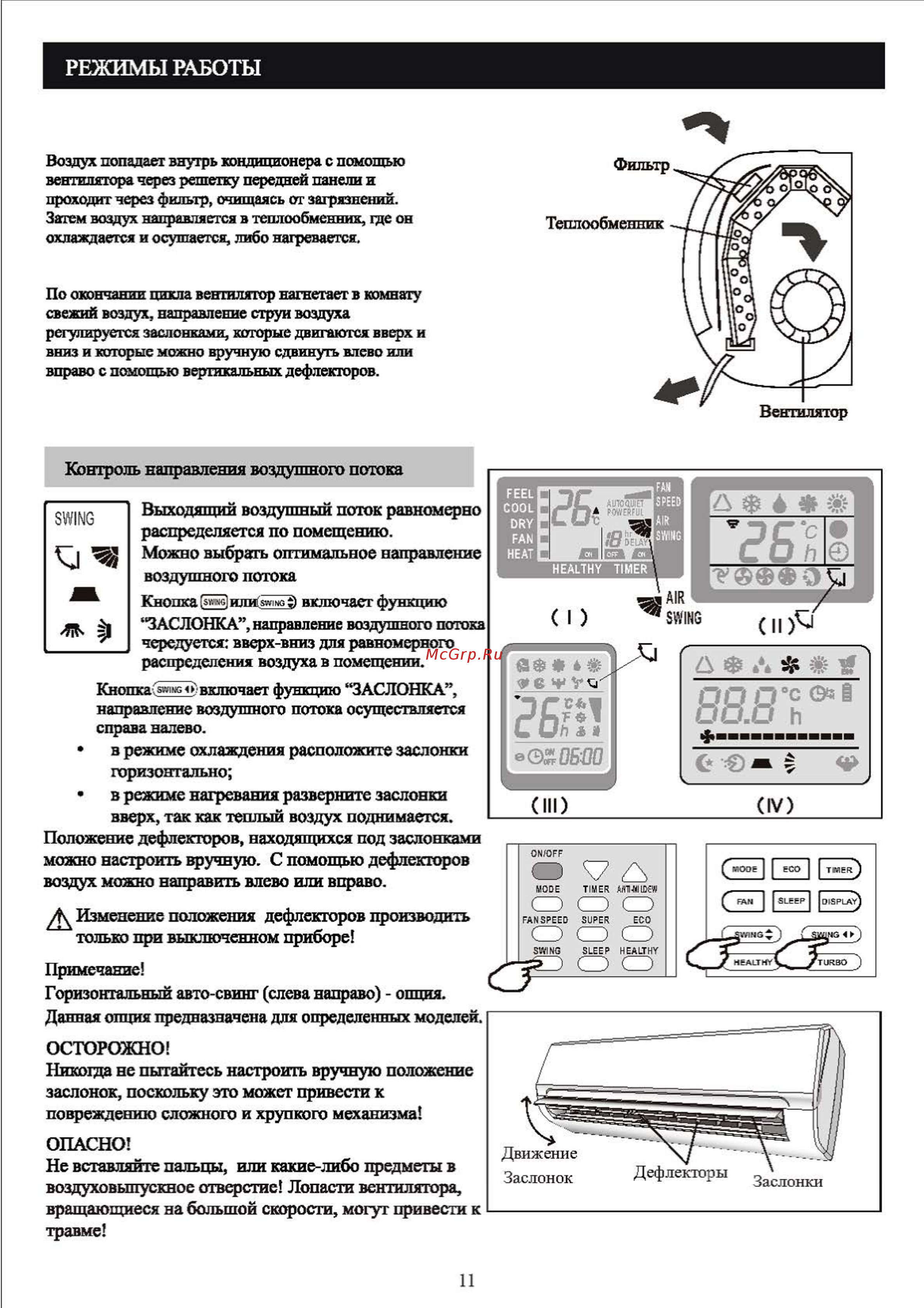 Shivaki SSH-P189BE [13/32] Режимы работы