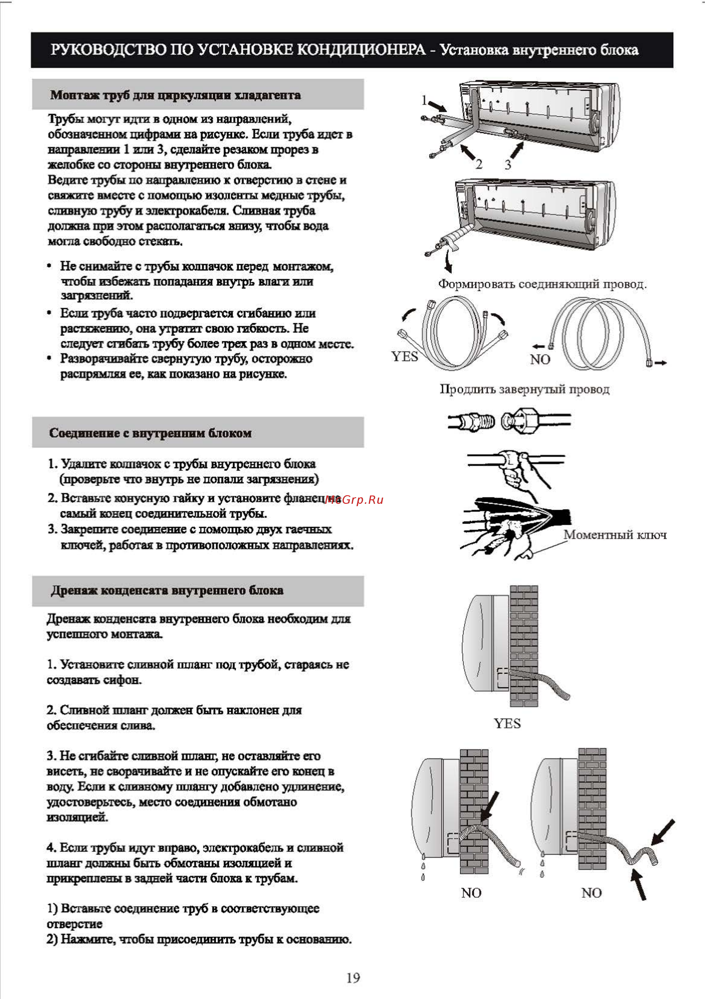 Shivaki SSH-P189BE [21/32] Руководство по установке кондиционера установка внутреннего блока