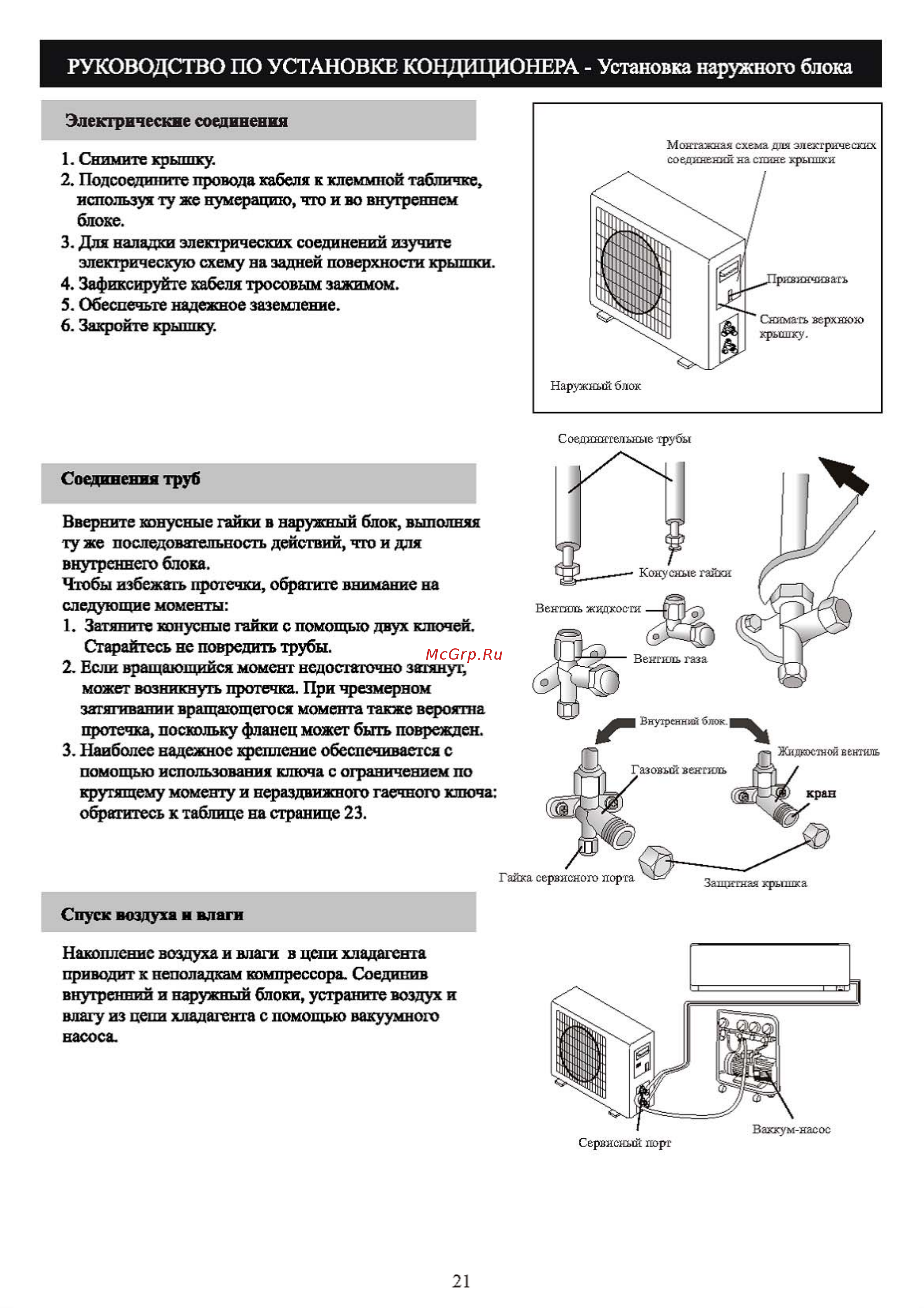 Shivaki SSH-P189BE [23/32] Руководство по установке кондиционера установка наружного блока