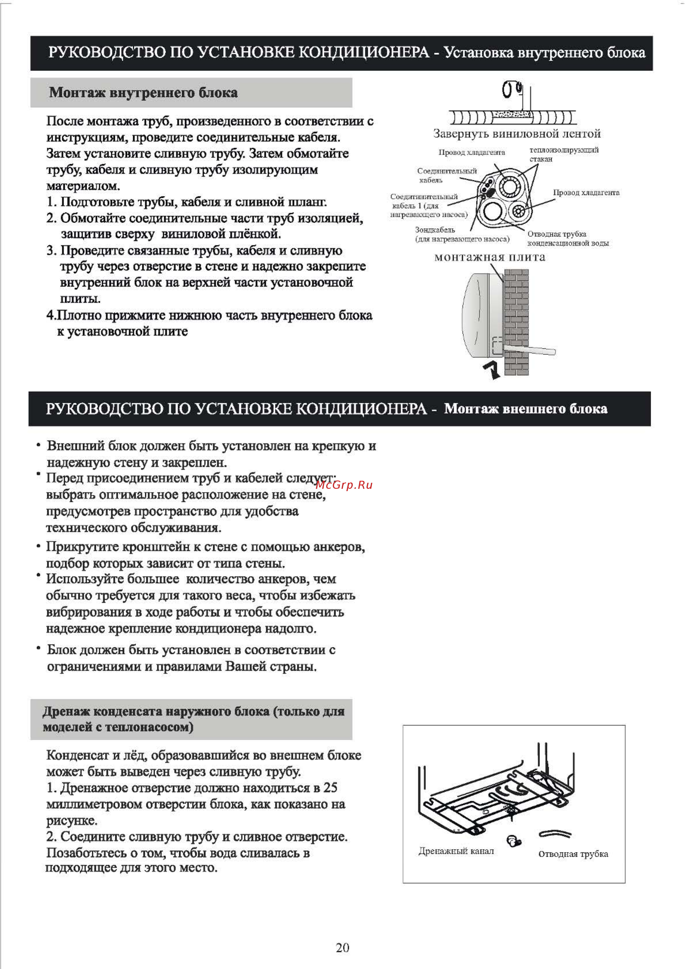 Shivaki SSH-L079BE/SRH-L079BE [22/32] Монтаж внутреннего блока