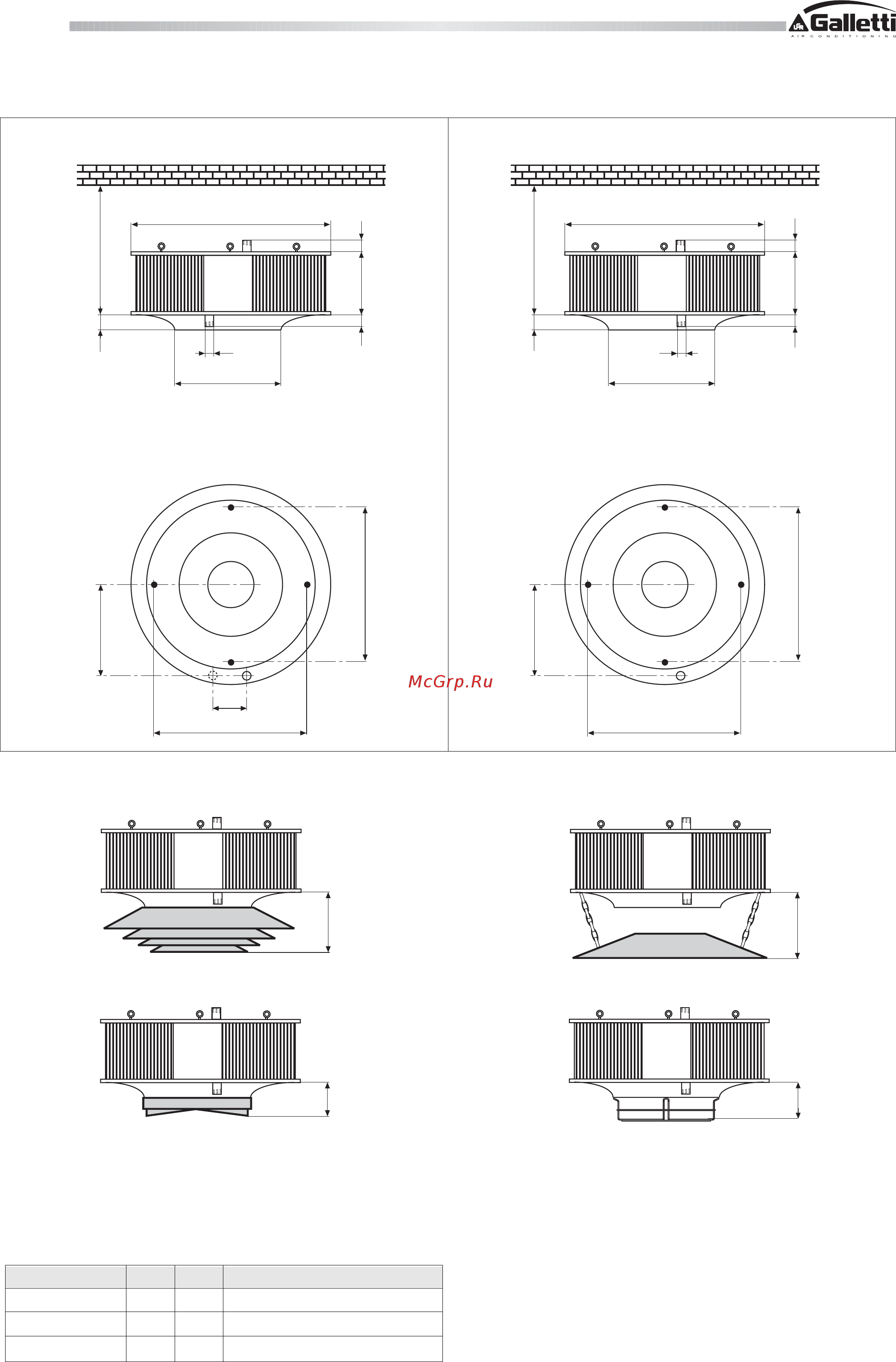 Galletti S 631/8 [20/24] Overall dimensions