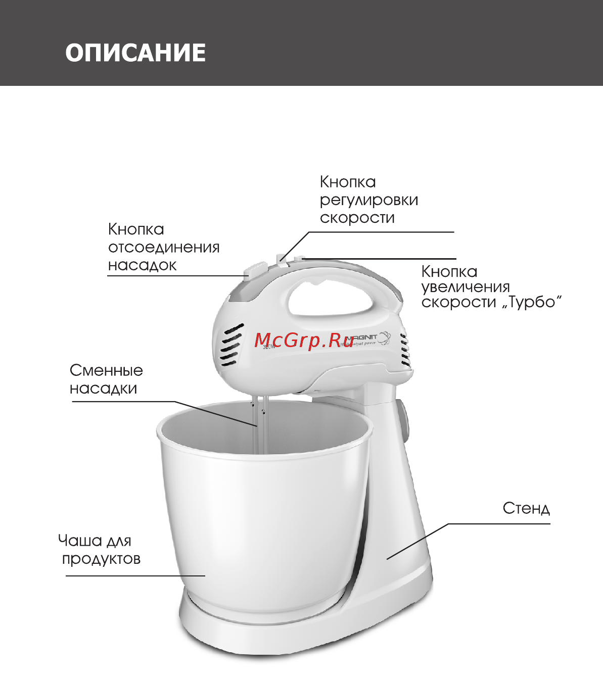 Magnit RMM-2311 Инструкция по эксплуатации онлайн [4/12] 467782