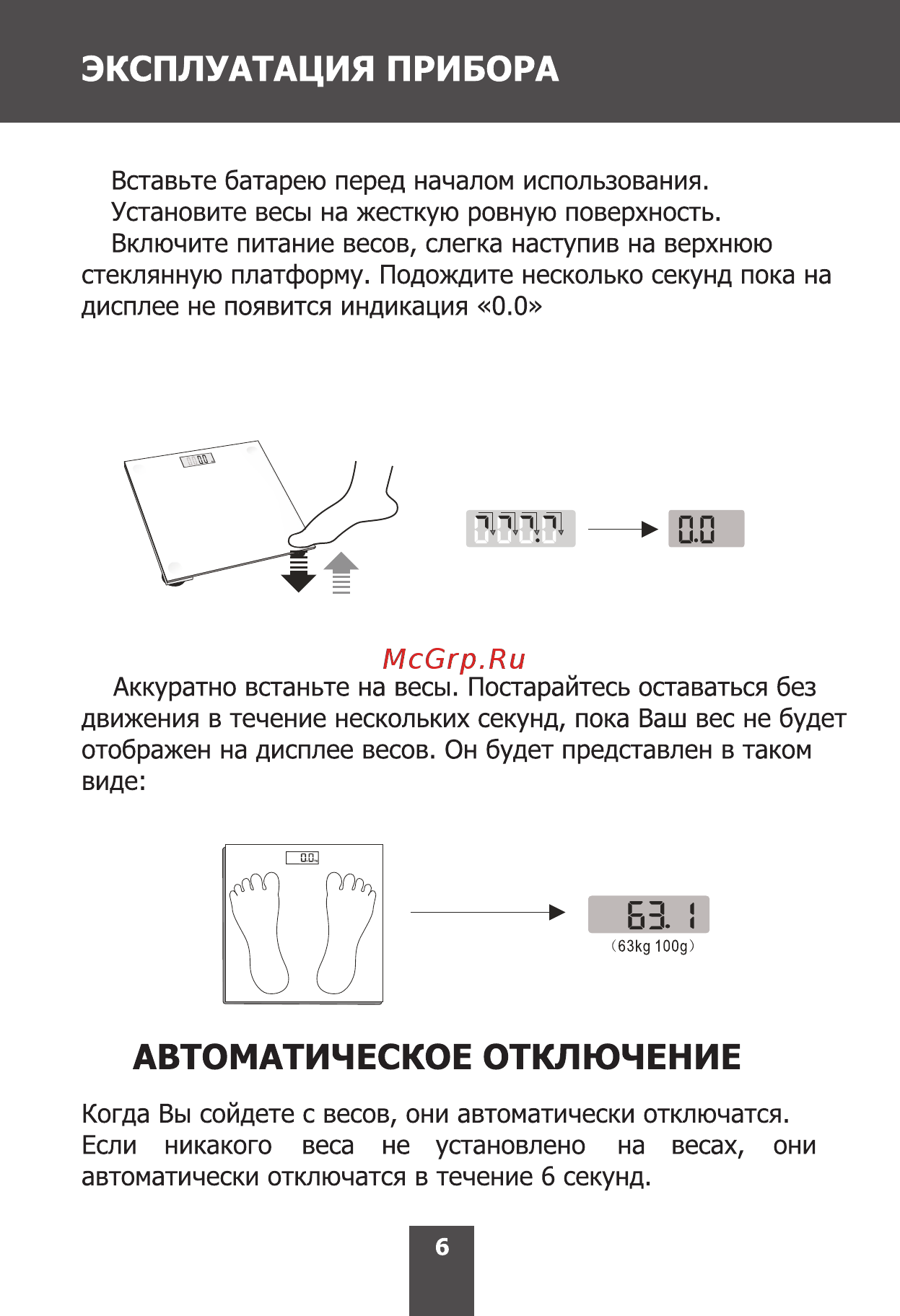 Magnit RMX-6321 Инструкция по эксплуатации онлайн [6/12] 467798