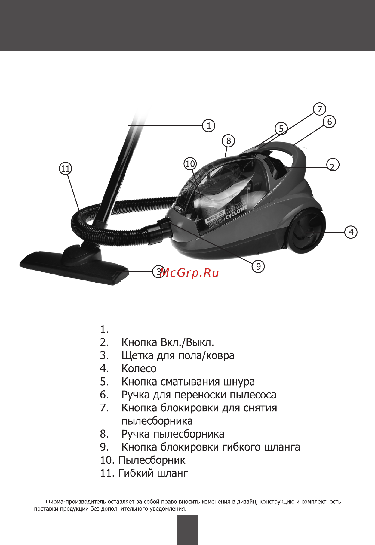 Magnit RMV-1809 Инструкция по эксплуатации онлайн [3/16] 467820