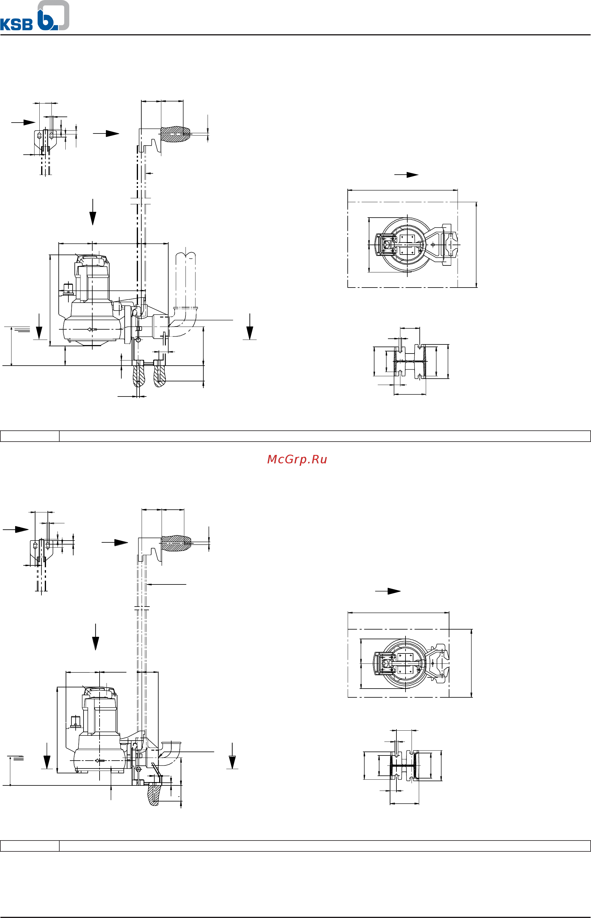 KSB Ama-Porter 503 NE (39018545) [20/36] Ama porter s 545 s колесо стационарный мокрой установки с 1 штанговой направляющей прямая лапа насоса g 2