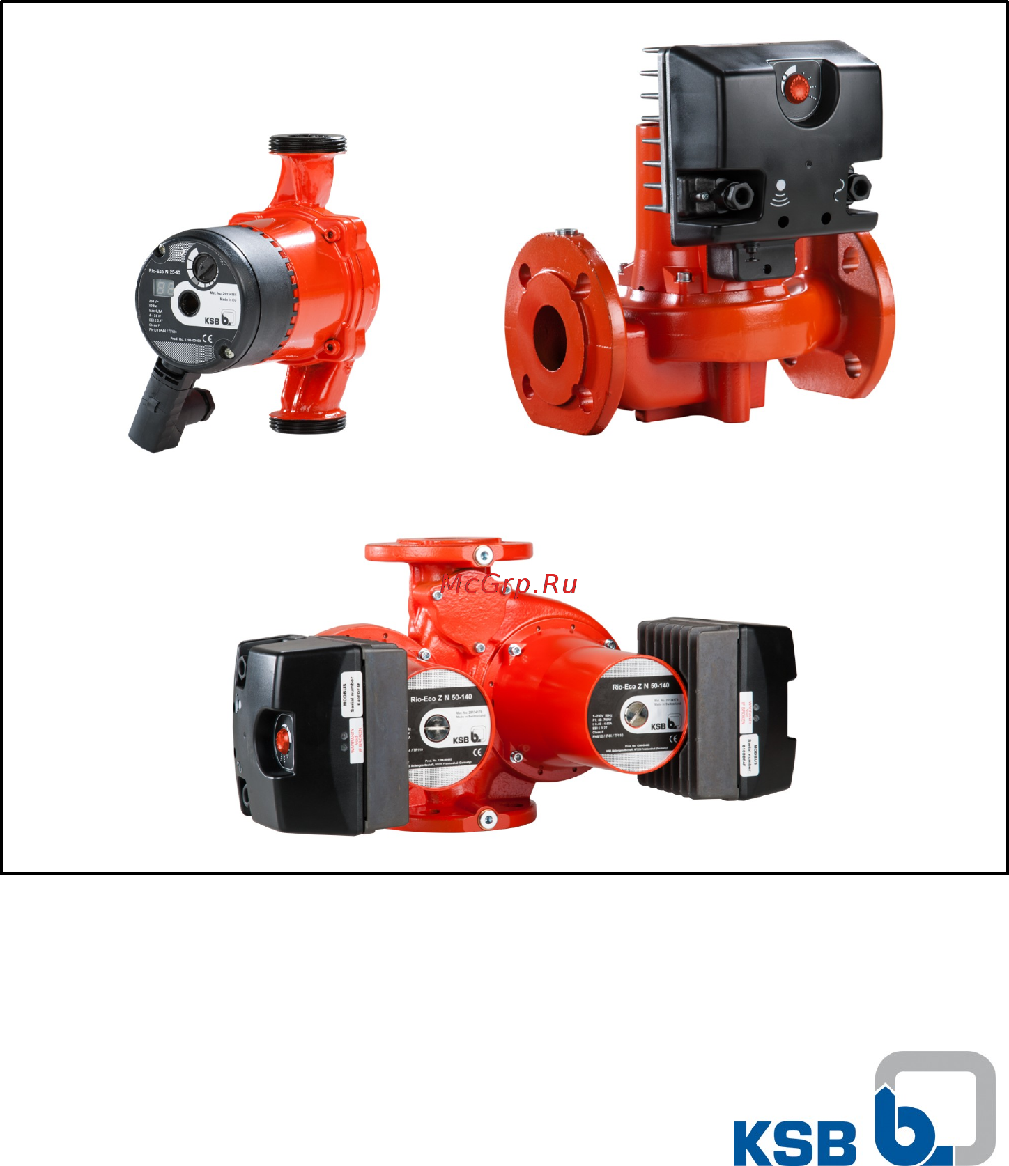 KSB Rio-Eco N 25-40-130 Технические данные онлайн