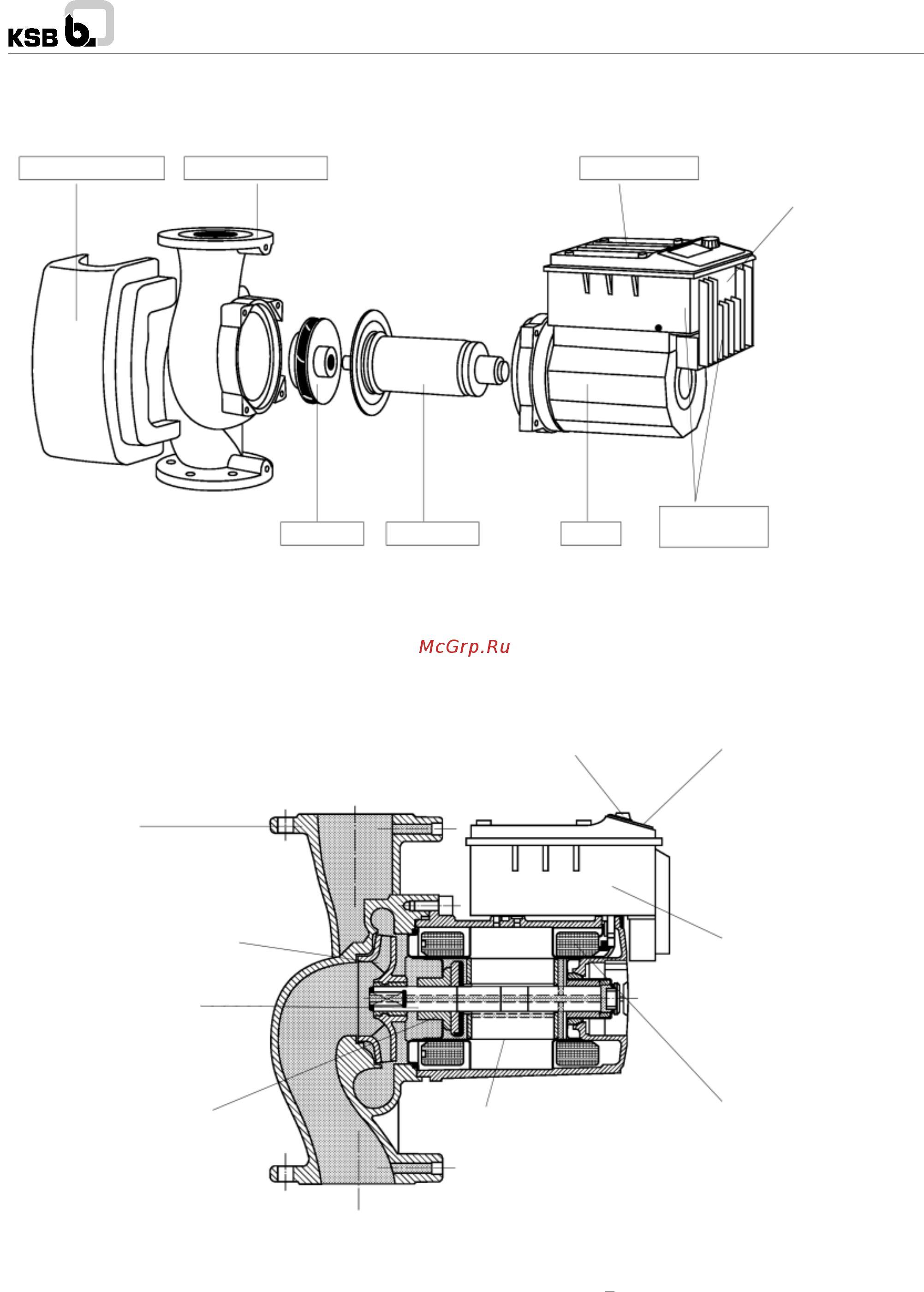 KSB Riotec 32-70 [3/20] Чертеж в разрезе