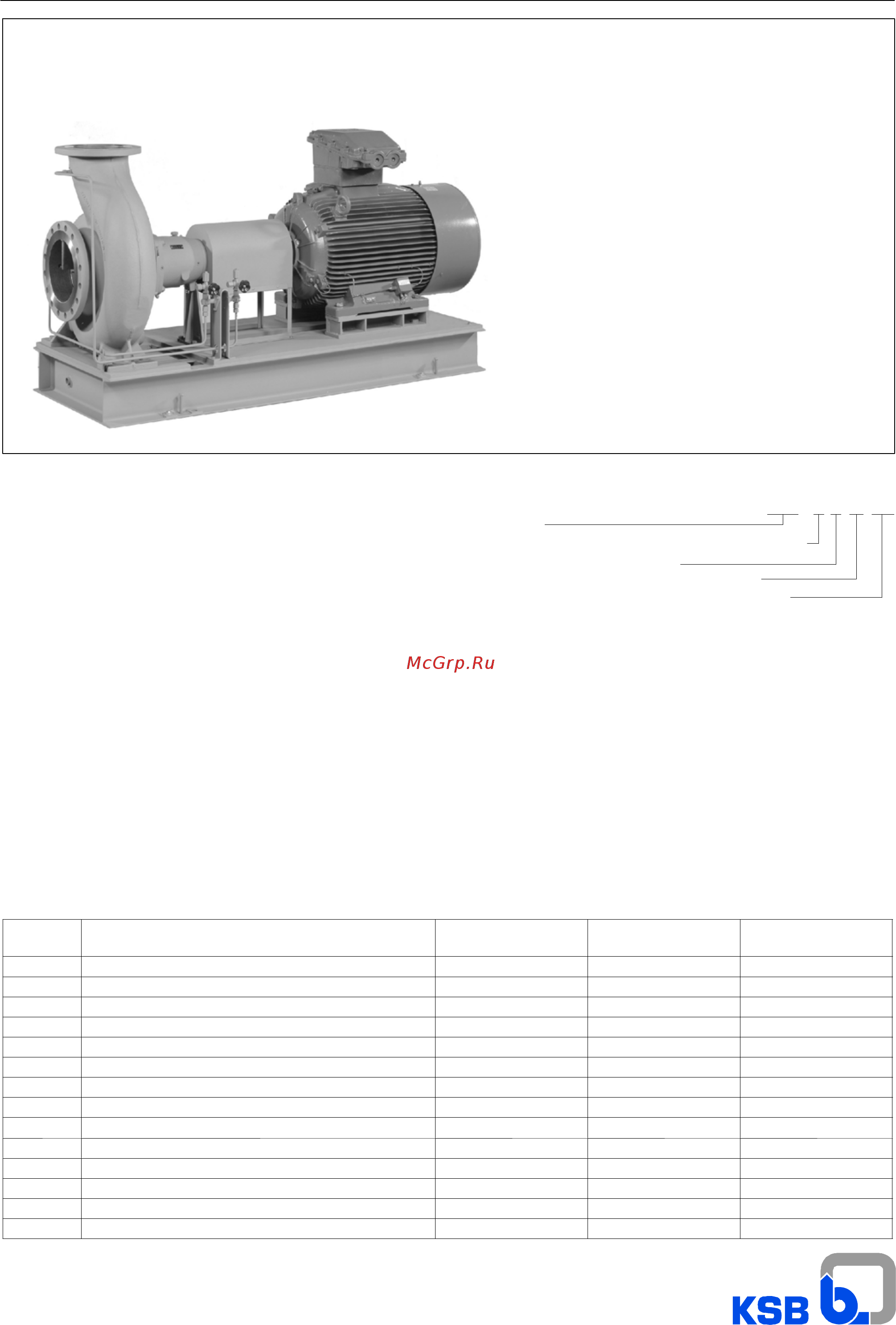 KSB HPK-EY 250-400 Технические данные онлайн